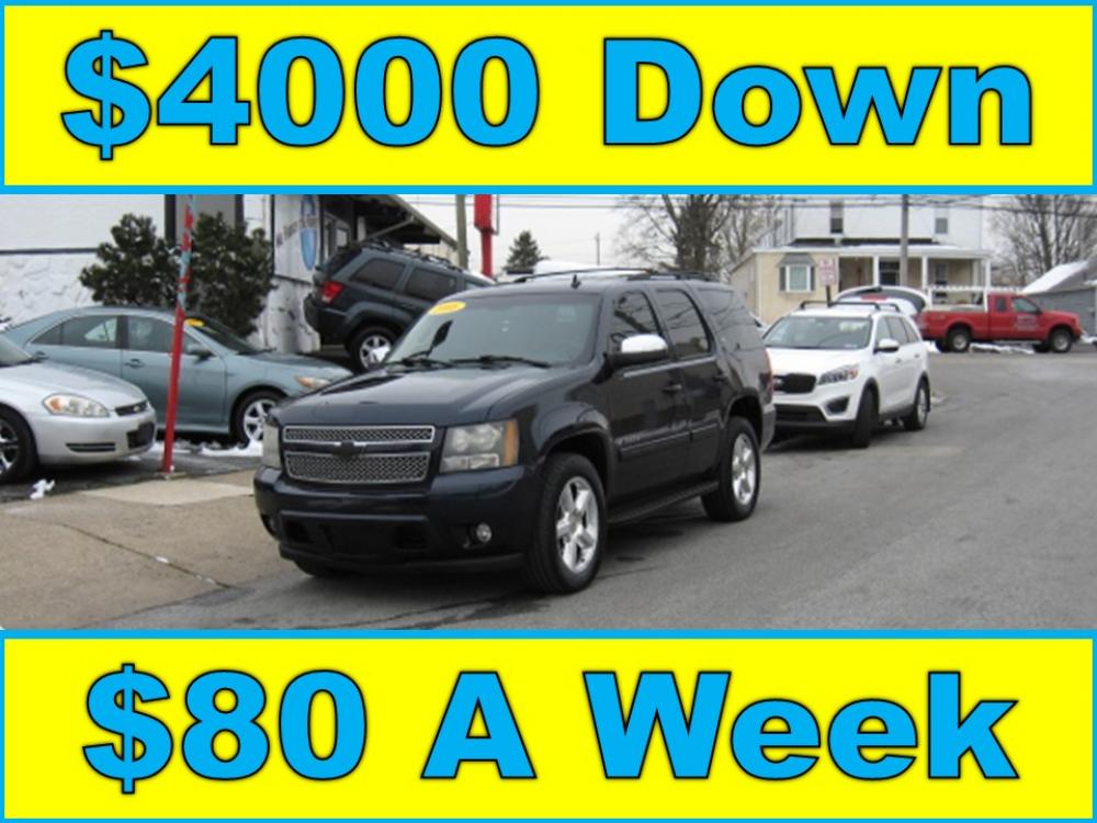 2008 Blue /Tan Chevrolet Tahoe (1GNFC13J18R) with an 5.3L V8 OHV 16V engine, 4-Speed Automatic Overdrive transmission, located at 577 Chester Pike, Prospect Park, PA, 19076, (610) 237-1015, 39.886154, -75.302338 - Photo #0