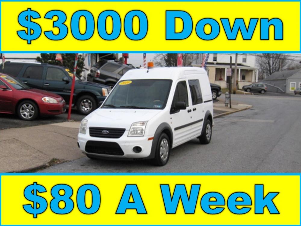 2010 White /Gray Ford Transit Connect XLT (NM0LS6BN9AT) with an 2.0L L4 DOHC 16V engine, 4-Speed Automatic transmission, located at 577 Chester Pike, Prospect Park, PA, 19076, (610) 237-1015, 39.886154, -75.302338 - Photo #0