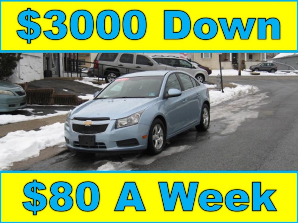 2011 Blue /Gray Chevrolet Cruze 1LT (1G1PF5S91B7) with an 1.4L L4 DOHC 16V TURBO engine, Automatic transmission, located at 577 Chester Pike, Prospect Park, PA, 19076, (610) 237-1015, 39.886154, -75.302338 - Photo #0