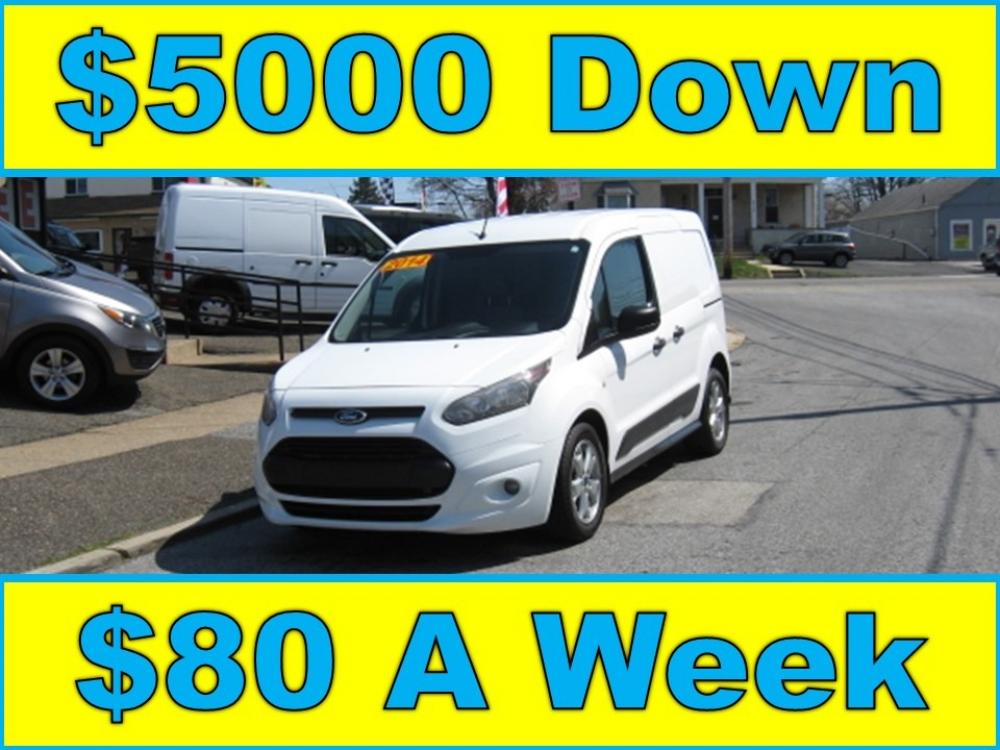 2014 White /Gray Ford Transit Connect XLT (NM0LS6F71E1) with an 2.5L L4 DOHC 16V engine, 6-Speed Automatic transmission, located at 577 Chester Pike, Prospect Park, PA, 19076, (610) 237-1015, 39.886154, -75.302338 - Photo #0