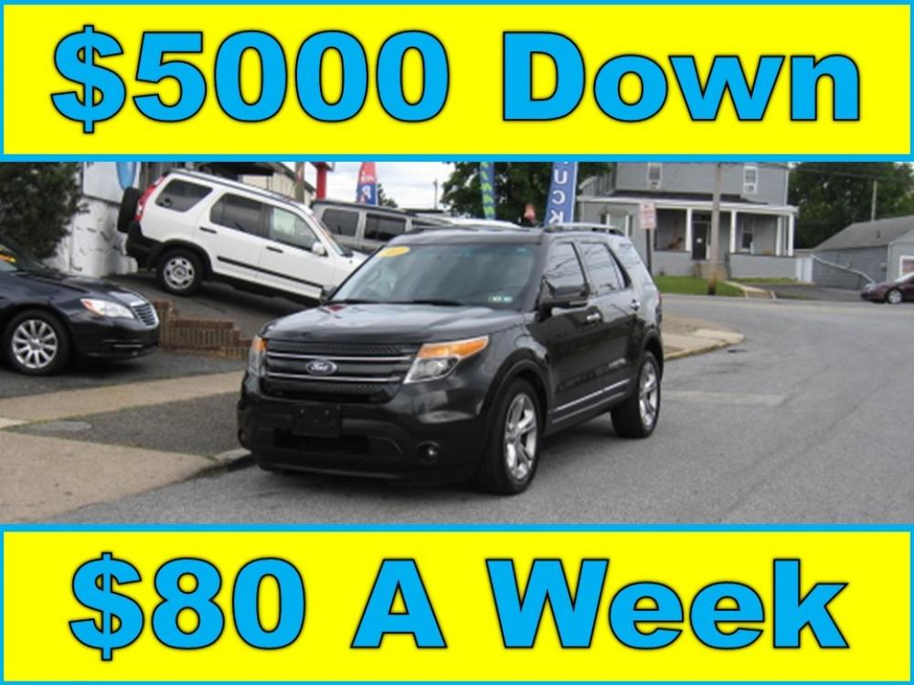2011 Black /Black Ford Explorer Limited 4WD (1FMHK8F80BG) with an 3.5L V6 DOHC 24V engine, 6-Speed Automatic transmission, located at 577 Chester Pike, Prospect Park, PA, 19076, (610) 237-1015, 39.886154, -75.302338 - Photo #0