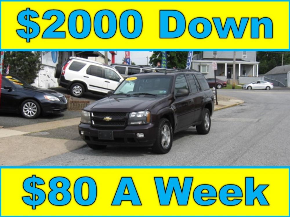 2008 /Gray Chevrolet TrailBlazer LT1 4WD (1GNDT13S482) with an 4.2L L6 DOHC 24V engine, 4-Speed Automatic Overdrive transmission, located at 577 Chester Pike, Prospect Park, PA, 19076, (610) 237-1015, 39.886154, -75.302338 - Photo #0