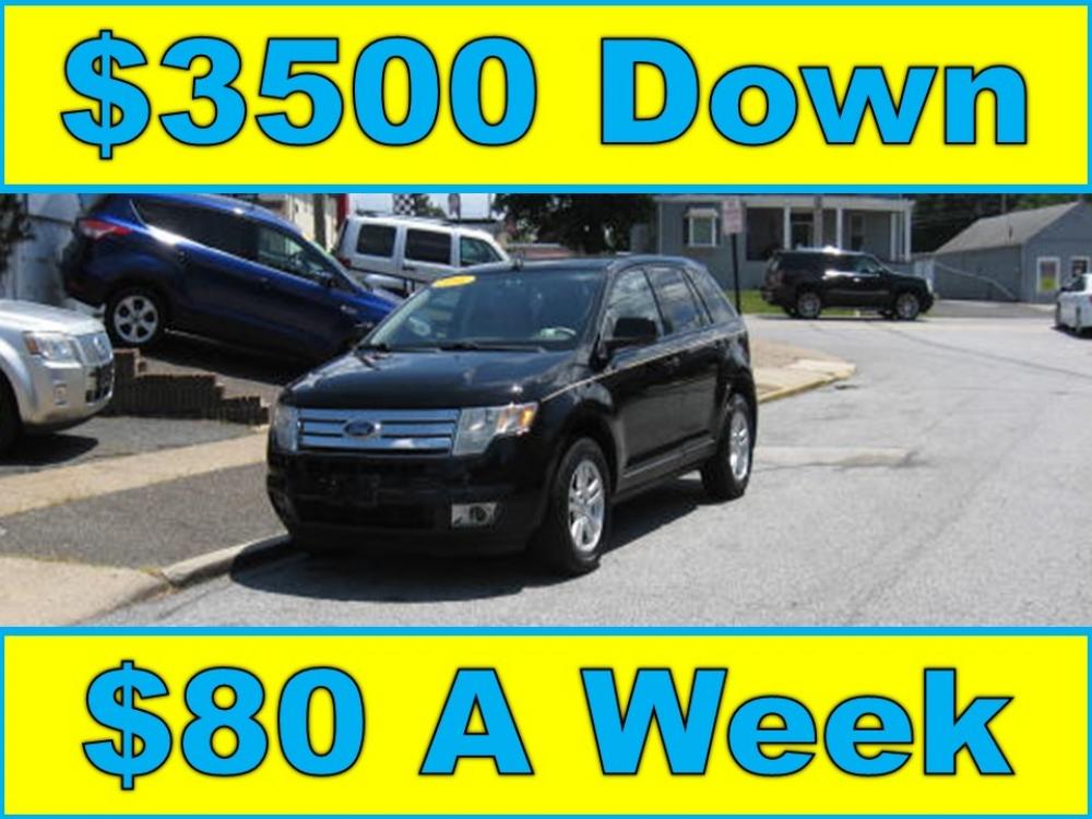 2008 Black /Gray Ford Edge SEL (2FMDK38C38B) with an 3.5L V6 DOHC 24V engine, 6-Speed Automatic Overdrive transmission, located at 577 Chester Pike, Prospect Park, PA, 19076, (610) 237-1015, 39.886154, -75.302338 - Photo #0