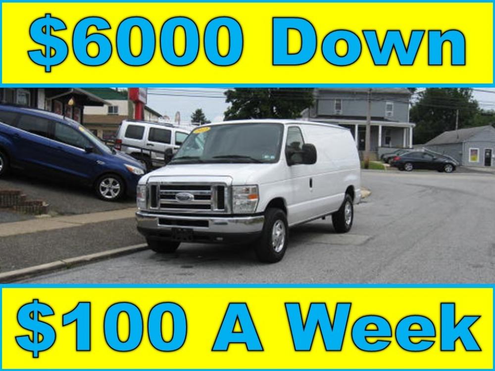 2013 White /Gray Ford E-Series Van E-250 (1FTNE2EL6DD) with an 5.4L V8 SOHC 16V FFV engine, 4-Speed Automatic transmission, located at 577 Chester Pike, Prospect Park, PA, 19076, (610) 237-1015, 39.886154, -75.302338 - Photo #0