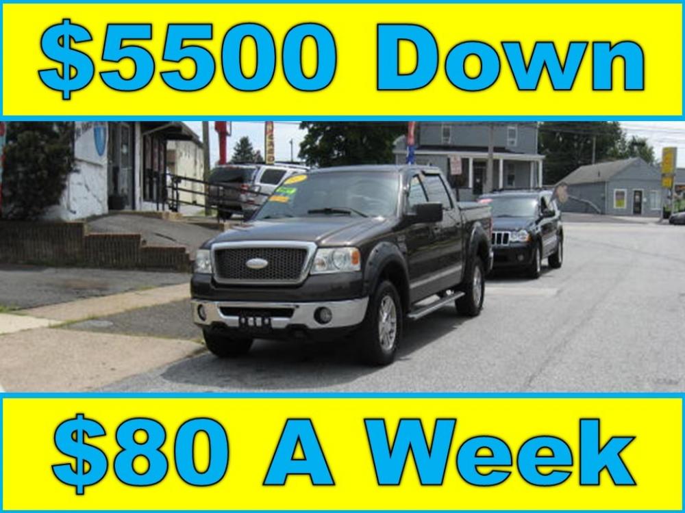 2007 Gray /Black Ford F-150 Lariat SuperCrew (1FTPW14587F) with an 5.4L V6 SOHC 16V engine, 4-Speed Automatic Overdrive transmission, located at 577 Chester Pike, Prospect Park, PA, 19076, (610) 237-1015, 39.886154, -75.302338 - Photo #0