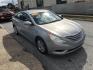 2011 Blue /Tan Hyundai Sonata GLS (5NPEB4AC7BH) with an 2.4L L4 DOHC 16V engine, 5-Speed Manual transmission, located at 577 Chester Pike, Prospect Park, PA, 19076, (610) 237-1015, 39.886154, -75.302338 - Photo#1