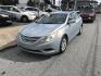 2011 Blue /Tan Hyundai Sonata GLS (5NPEB4AC7BH) with an 2.4L L4 DOHC 16V engine, 5-Speed Manual transmission, located at 577 Chester Pike, Prospect Park, PA, 19076, (610) 237-1015, 39.886154, -75.302338 - Photo#0