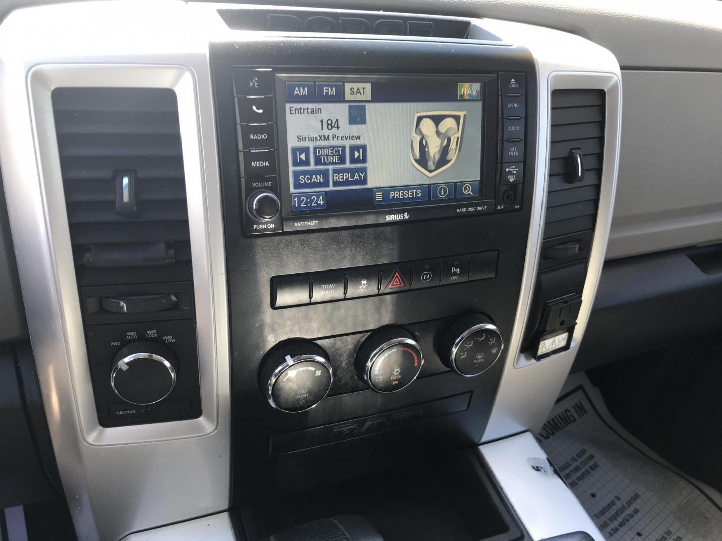 2012 Black /Tan Dodge Ram 1500 SLT Quad Cab 4WD (1C6RD7GT9CS) with an 5.7L V8 OHV 16V engine, 5-Speed Automatic transmission, located at 577 Chester Pike, Prospect Park, PA, 19076, (610) 237-1015, 39.886154, -75.302338 - Photo#15