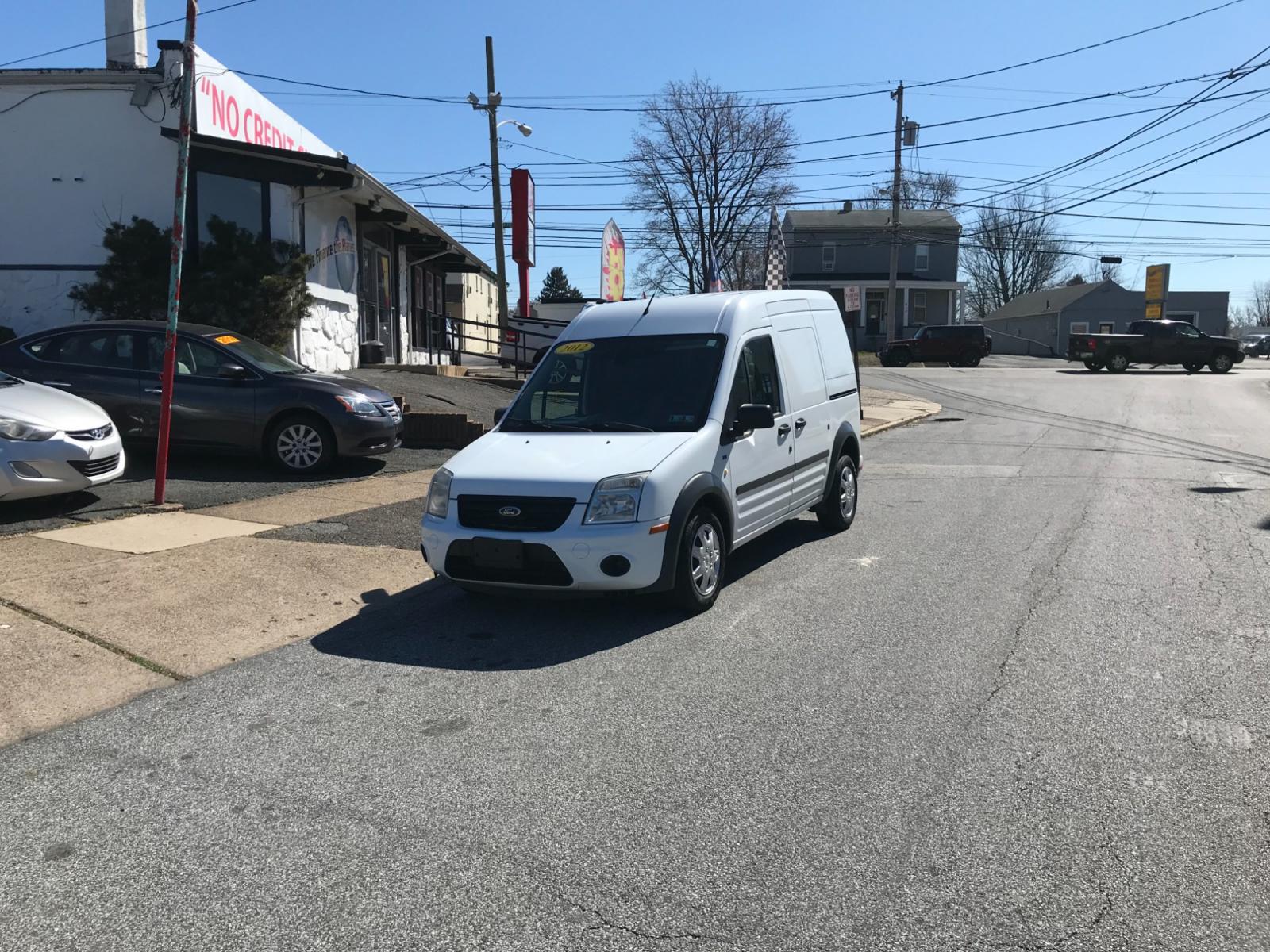 2012 White /Gray Ford Transit Connect XLT (NM0LS7DN9CT) with an 2.0L L4 DOHC 16V engine, 4-Speed Automatic transmission, located at 577 Chester Pike, Prospect Park, PA, 19076, (610) 237-1015, 39.886154, -75.302338 - Photo #1