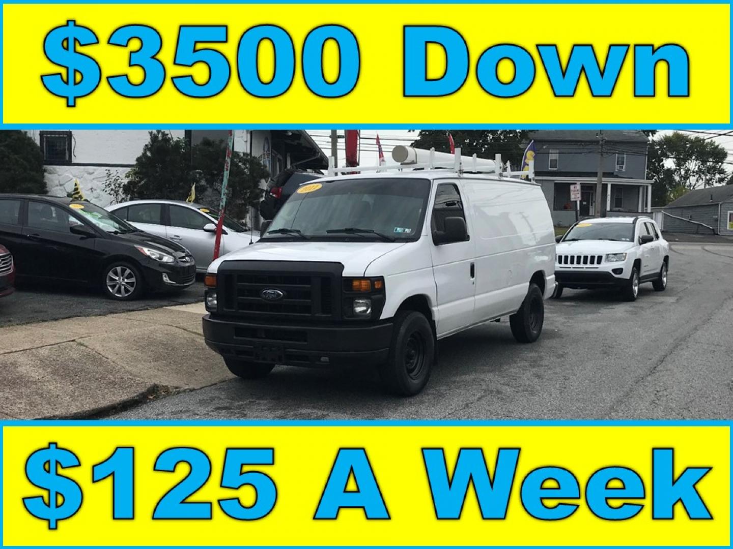 2011 White /Gray Ford E-Series Van E-250 (1FTNE2EL6BD) with an 5.4L V8 SOHC 16V engine, 4-Speed Automatic transmission, located at 577 Chester Pike, Prospect Park, PA, 19076, (610) 237-1015, 39.886154, -75.302338 - 2011 Ford E250 Super Duty: multiple pieces of shelving, power locks and windows, trailer hitch, new PA inspection, runs LIKE NEW! This vehicle comes inspected and has been given a bumper to bumper safety check. It is very clean, reliable, and well maintained. We offer a unique pay plan that is kn - Photo#0