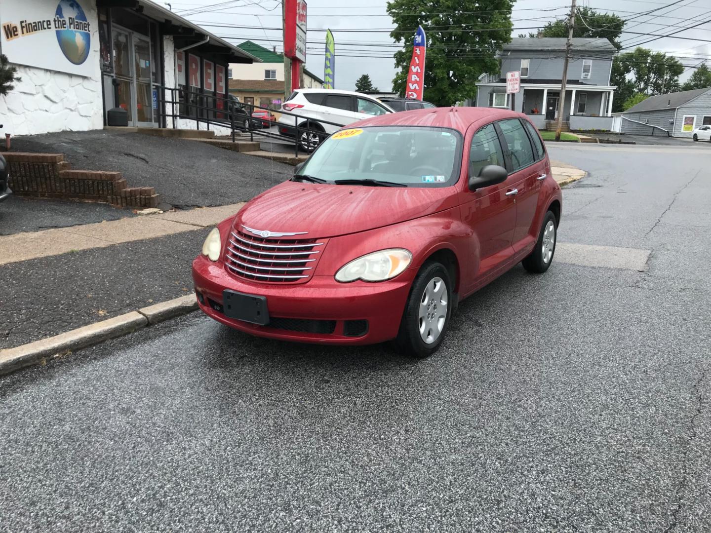 2007 Red /Tan Chrysler PT Cruiser Base (3A4FY48B57T) with an 2.4L L4 DOHC 16V engine, Automatic transmission, located at 577 Chester Pike, Prospect Park, PA, 19076, (610) 237-1015, 39.886154, -75.302338 - Photo#2
