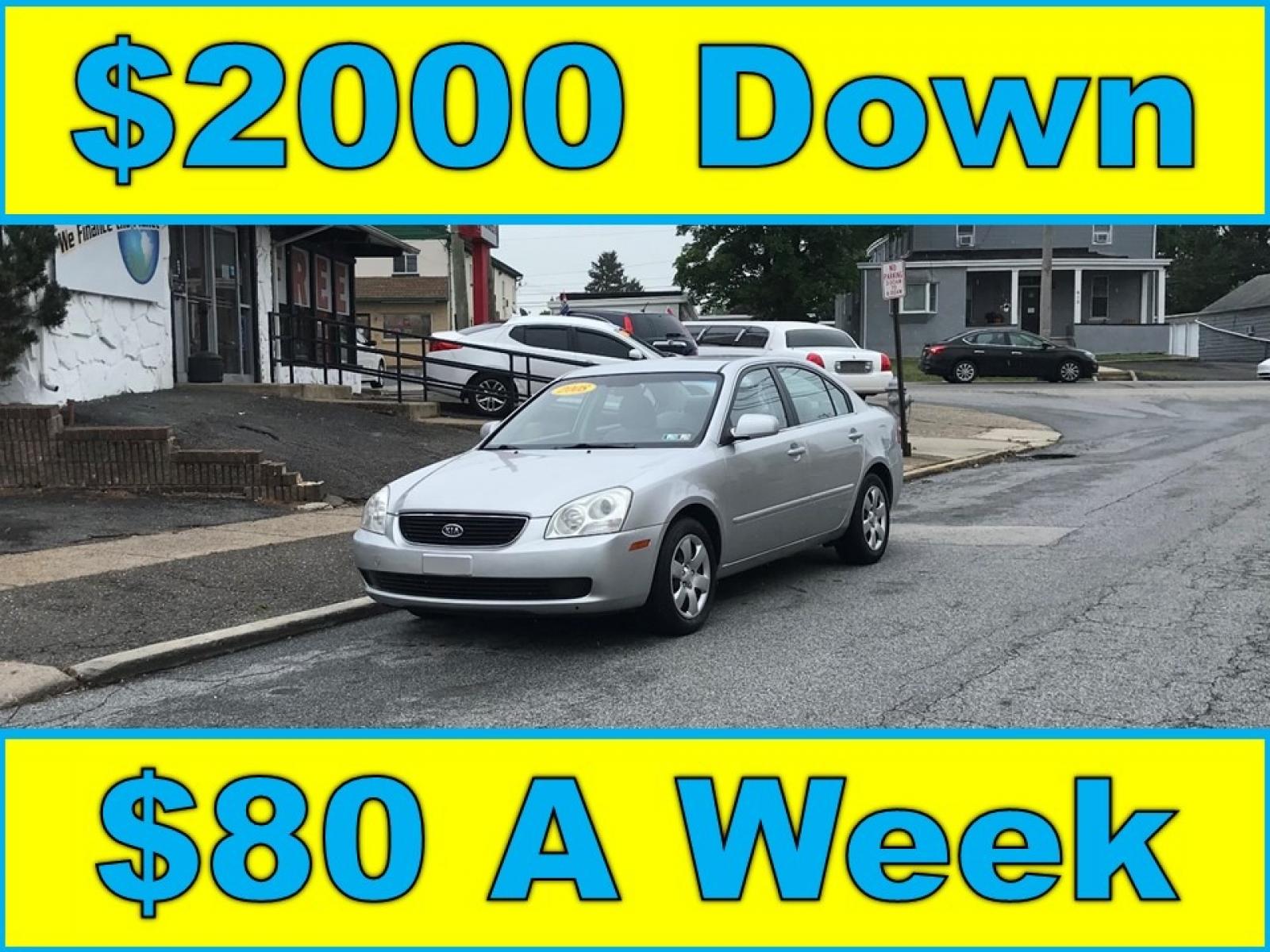 2008 Silver /Gray Kia Optima EX (KNAGE123685) with an 2.4L L4 DOHC 16V engine, 4-Speed Automatic Overdrive transmission, located at 577 Chester Pike, Prospect Park, PA, 19076, (610) 237-1015, 39.886154, -75.302338 - 08 Kia Optima EX: Only 92k miles, 6/24 PA inspection, SUPER clean, runs LIKE NEW! This vehicle comes inspected and has been given a bumper to bumper safety check. It is very clean, reliable, and well maintained. We offer a unique pay plan that is known for being the easiest and fastest financing - Photo #0