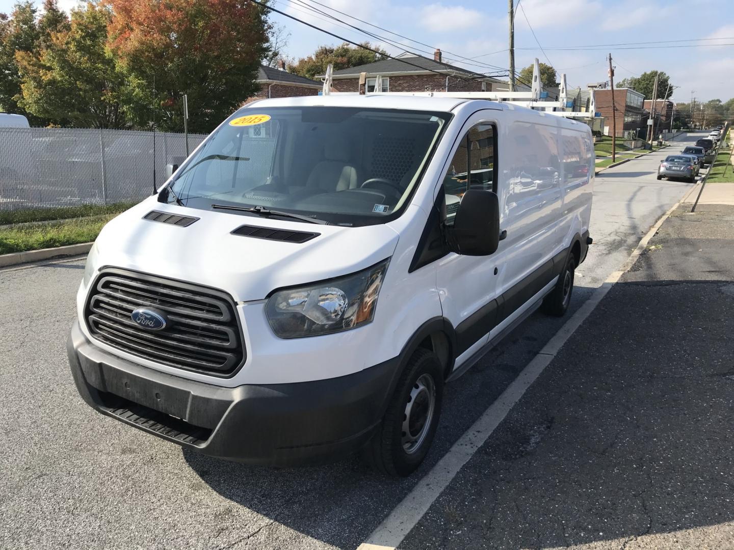 2015 White /Gray Ford Transit 150 Van Low Roof 60/40 Pass. 148-in. WB (1FTNE9ZM7FK) with an 3.7L V6 DOHC 24V engine, 6-Speed Automatic transmission, located at 577 Chester Pike, Prospect Park, PA, 19076, (610) 237-1015, 39.886154, -75.302338 - 15 Ford Transit 150: Ladder racks, multiple pieces of shelving, partition, brand new inspection, runs LIKE NEW! This vehicle comes inspected and has been given a bumper to bumper safety check. It is very clean, reliable, and well maintained. We offer a unique pay plan that is known for being the- Photo#3