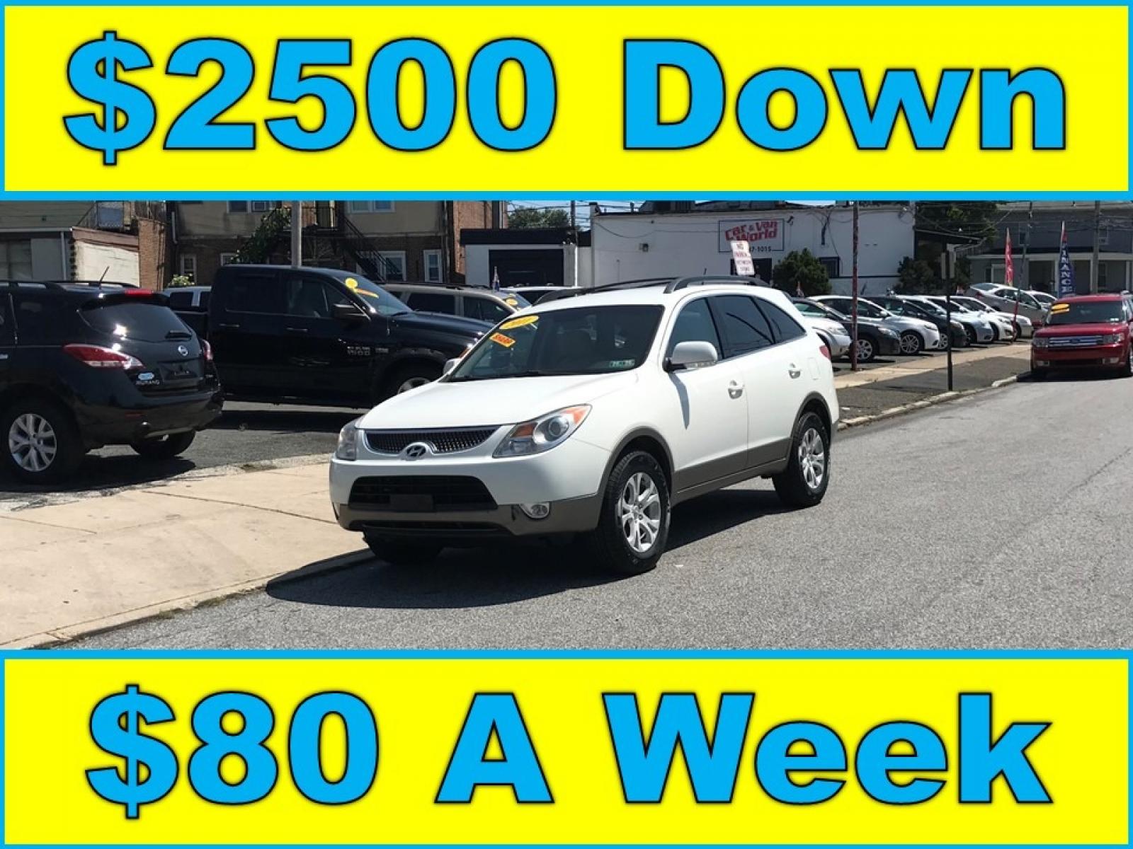 2011 White /Tan Hyundai Veracruz GLS (KM8NU4CC4BU) with an 3.8L V6 DOHC 24V engine, 6-Speed Automatic transmission, located at 577 Chester Pike, Prospect Park, PA, 19076, (610) 237-1015, 39.886154, -75.302338 - 11 Hyundai Veracruz GLS: 8/24 PA inspection, SUPER clean, runs LIKE NEW! This vehicle comes inspected and has been given a bumper to bumper safety check. It is very clean, reliable, and well maintained. We offer a unique pay plan that is known for being the easiest and fastest financing option in - Photo #2