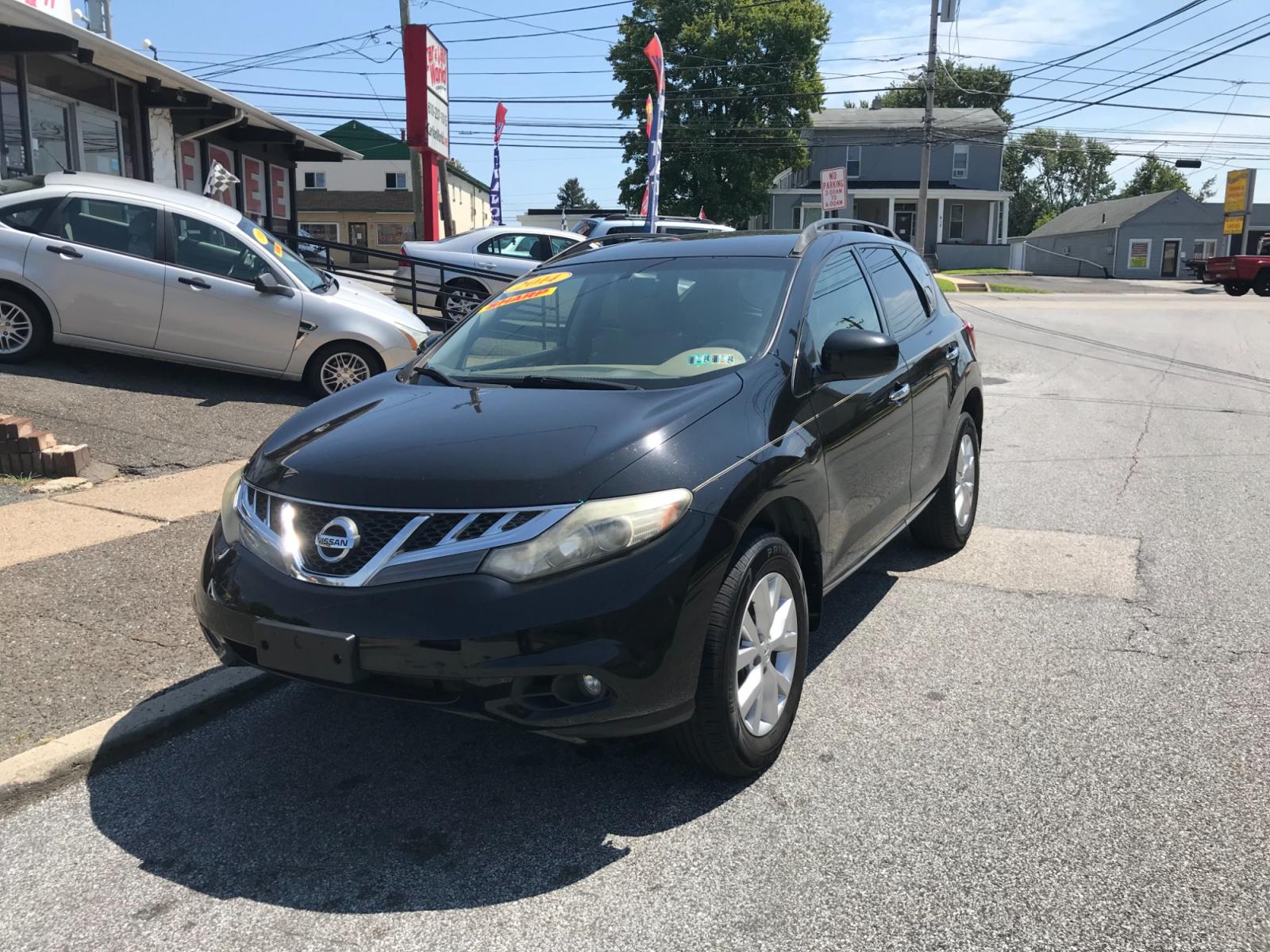 2014 Black /Tan Nissan Murano SL AWD (JN8AZ1MW5EW) with an 3.5L V6 DOHC 24V engine, Continuously Variable Transmission transmission, located at 577 Chester Pike, Prospect Park, PA, 19076, (610) 237-1015, 39.886154, -75.302338 - Photo #1