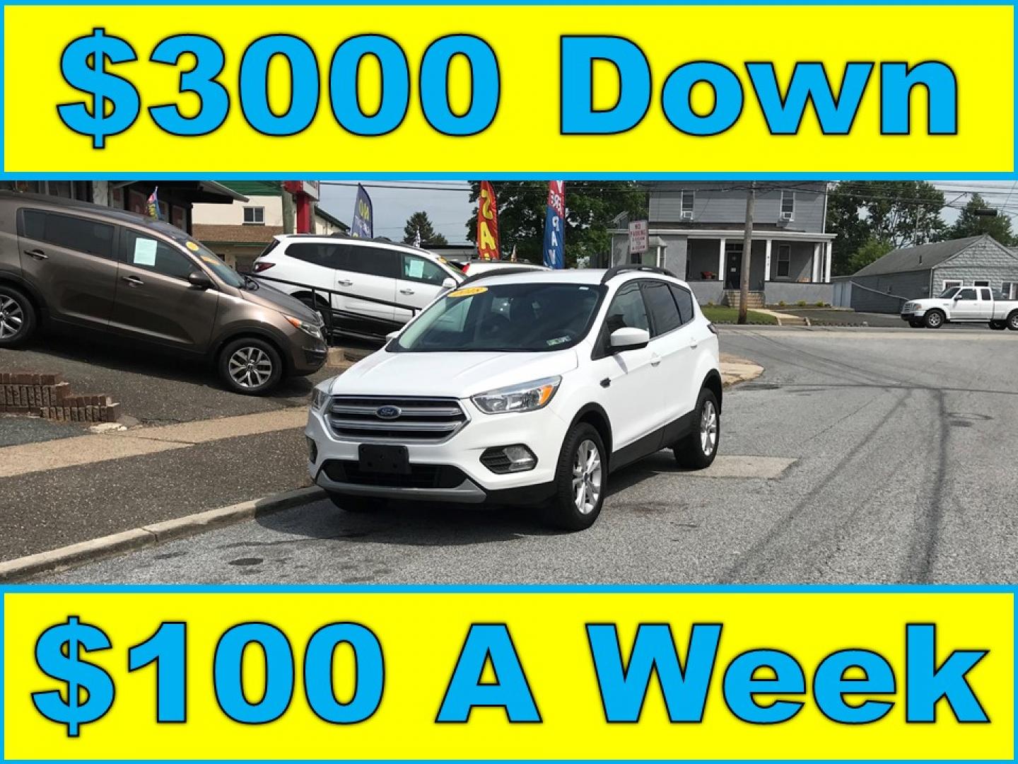 2018 White /Gray Ford Escape SE 4WD (1FMCU9GD7JU) with an 1.5L L4 DOHC 16V engine, 6A transmission, located at 577 Chester Pike, Prospect Park, PA, 19076, (610) 237-1015, 39.886154, -75.302338 - 18 Ford Escape SE: Navigation system, backup camera, looks and runs LIKE NEW! This vehicle comes inspected and has been given a bumper to bumper safety check. It is very clean, reliable, and well maintained. We offer a unique pay plan that is known for being the easiest and fastest financing opti - Photo#0