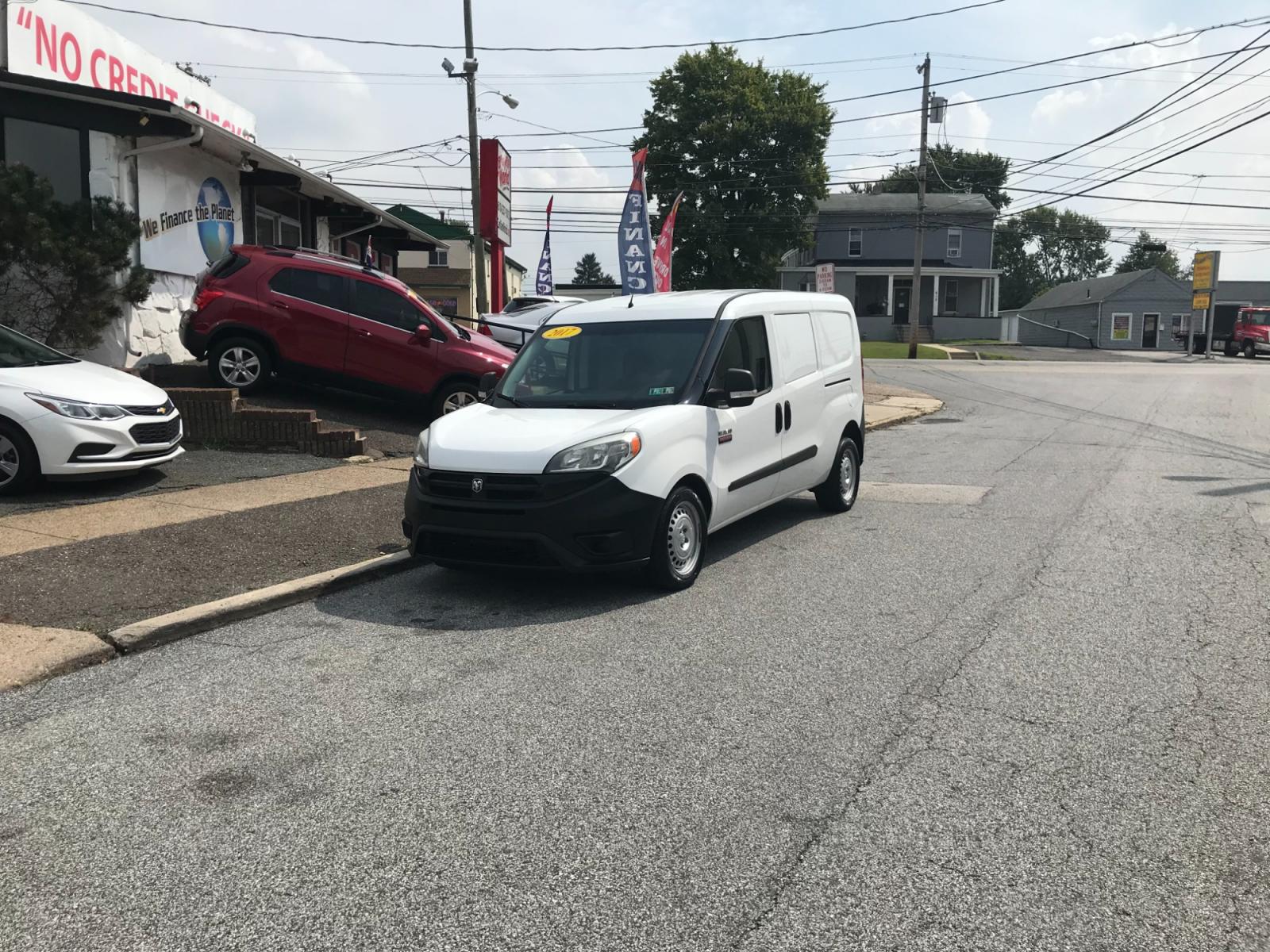 2017 White /Gray RAM ProMaster City Wagon (ZFBERFAB3H6) with an 2.4L L4 engine, 9A transmission, located at 577 Chester Pike, Prospect Park, PA, 19076, (610) 237-1015, 39.886154, -75.302338 - 17 Ram Promaster City Cargo Van: only 131k miles, backup camera, shelving, partition, looks and runs like new, FLEET MAINTAINED CARGO VAN! This vehicle comes inspected and has been given a bumper to bumper safety check. It is very clean, reliable, and well maintained. We offer a unique pay plan t - Photo #1