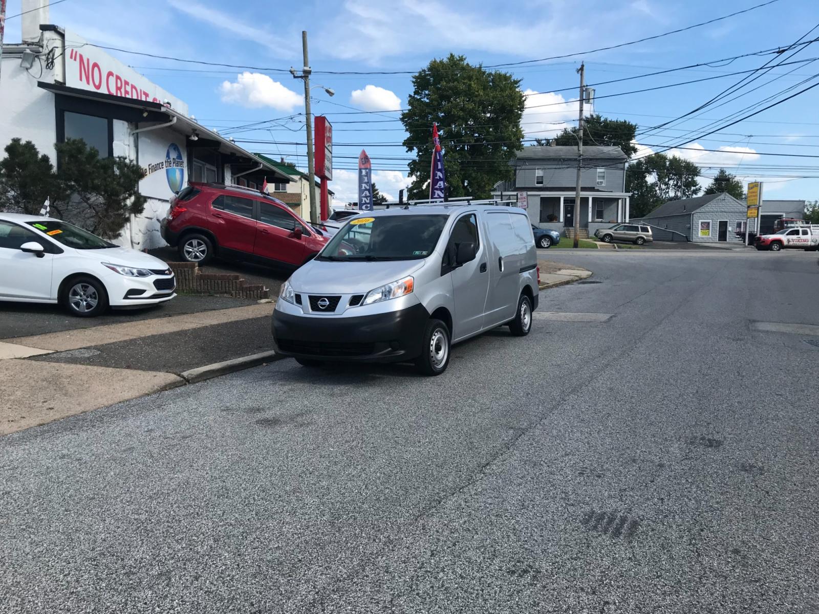 2016 Silver /Gray Nissan NV200 S (3N6CM0KN2GK) with an 2.0L L4 DOHC 16V engine, CVT transmission, located at 577 Chester Pike, Prospect Park, PA, 19076, (610) 237-1015, 39.886154, -75.302338 - 16 Nissan NV200 S Cargo Van: Only 98k miles, ladder racks, partition, shelving, FLEET MAINTAINED, runs LIKE NEW! This vehicle comes inspected and has been given a bumper to bumper safety check. It is very clean, reliable, and well maintained. We offer a unique pay plan that is known for being the - Photo #1