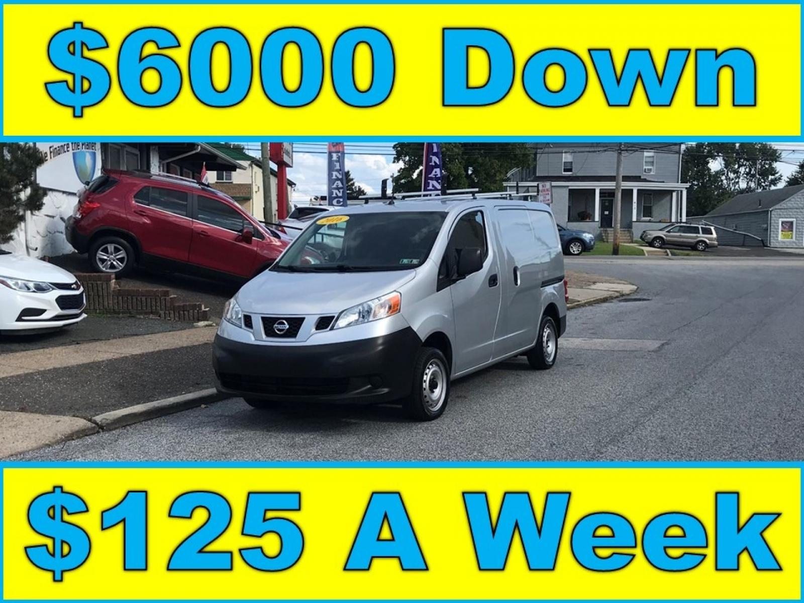 2016 Silver /Gray Nissan NV200 S (3N6CM0KN2GK) with an 2.0L L4 DOHC 16V engine, CVT transmission, located at 577 Chester Pike, Prospect Park, PA, 19076, (610) 237-1015, 39.886154, -75.302338 - 16 Nissan NV200 S Cargo Van: Only 98k miles, ladder racks, partition, shelving, FLEET MAINTAINED, runs LIKE NEW! This vehicle comes inspected and has been given a bumper to bumper safety check. It is very clean, reliable, and well maintained. We offer a unique pay plan that is known for being the - Photo #0