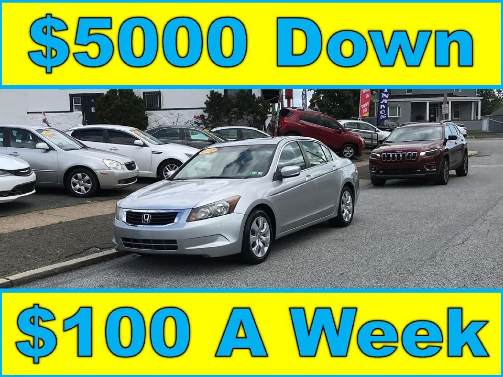 2010 Silver /Gray Honda Accord EX Sedan AT (1HGCP2F76AA) with an 2.4L L4 DOHC 16V engine, 5-Speed Automatic transmission, located at 577 Chester Pike, Prospect Park, PA, 19076, (610) 237-1015, 39.886154, -75.302338 - Photo #0