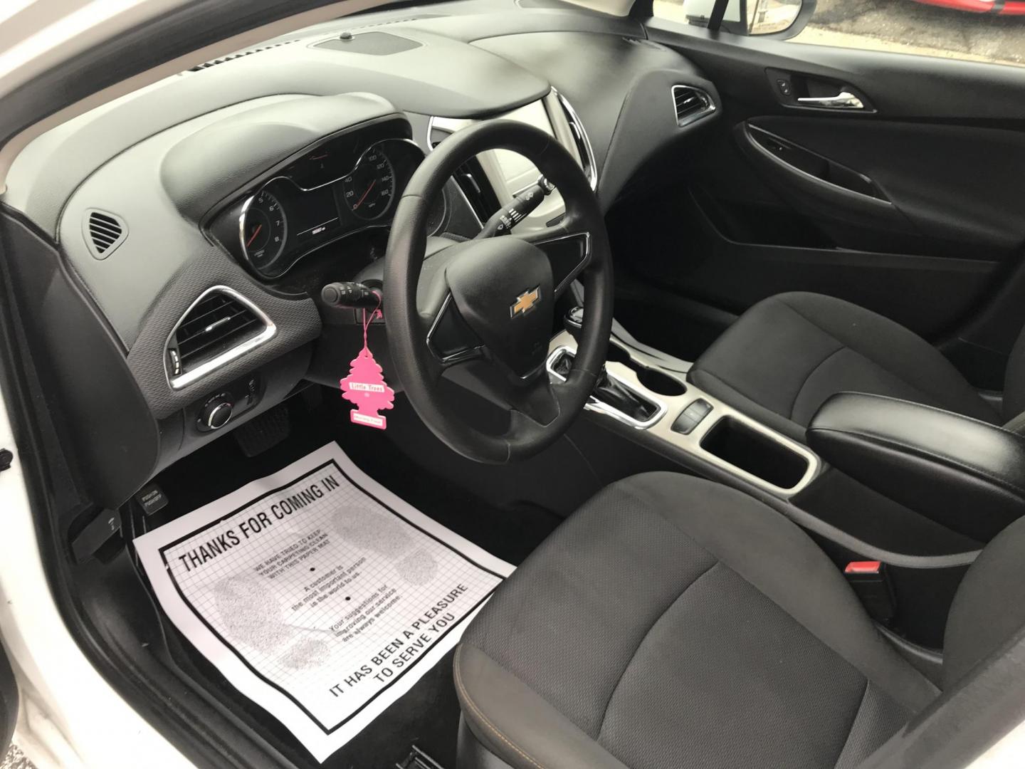 2018 White /Gray Chevrolet Cruze LS Auto (1G1BC5SM9J7) with an 1.4L L4 DOHC 16V TURBO engine, 6A transmission, located at 577 Chester Pike, Prospect Park, PA, 19076, (610) 237-1015, 39.886154, -75.302338 - 18 Chevy Cruze: Backup camera, great on gas, SUPER clean, runs LIKE NEW! This vehicle comes inspected and has been given a bumper to bumper safety check. It is very clean, reliable, and well maintained. We offer a unique pay plan that is known for being the easiest and fastest financing option in - Photo#6