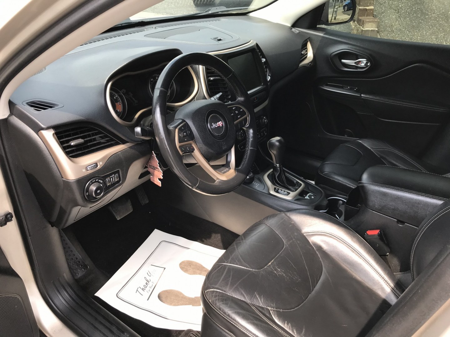 2015 Gold /Black Jeep Cherokee Limited (1C4PJMDS5FW) with an 3.2 V6 engine, Automatic transmission, located at 577 Chester Pike, Prospect Park, PA, 19076, (610) 237-1015, 39.886154, -75.302338 - 2015 Jeep Cherokee LIMITED Navigation System • Sunroof. Example Financing: • $2,500 Down • $100 Weekly • $200 Bi-Weekly We finance our own vehicles. We do not obtain or review traditional consumer credit reports. Financing decisions are based on verified income, ability to repay, and o- Photo#8