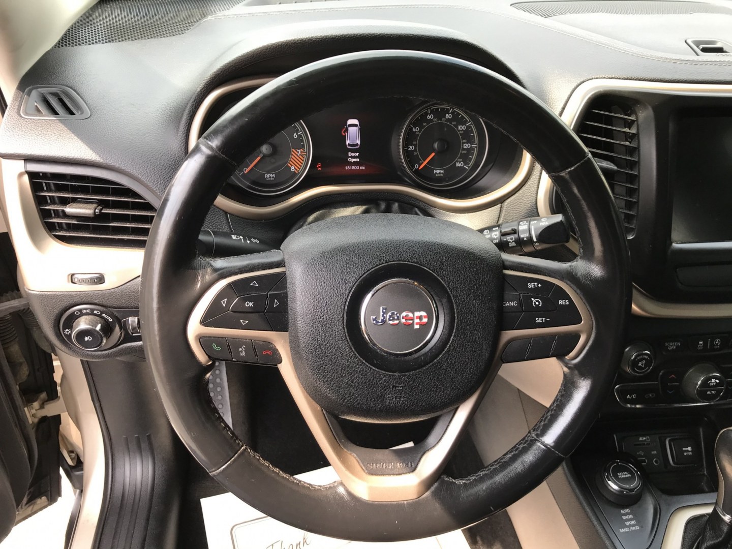 2015 Gold /Black Jeep Cherokee Limited (1C4PJMDS5FW) with an 3.2 V6 engine, Automatic transmission, located at 577 Chester Pike, Prospect Park, PA, 19076, (610) 237-1015, 39.886154, -75.302338 - 2015 Jeep Cherokee LIMITED Navigation System • Sunroof. Example Financing: • $2,500 Down • $100 Weekly • $200 Bi-Weekly We finance our own vehicles. We do not obtain or review traditional consumer credit reports. Financing decisions are based on verified income, ability to repay, and o- Photo#12