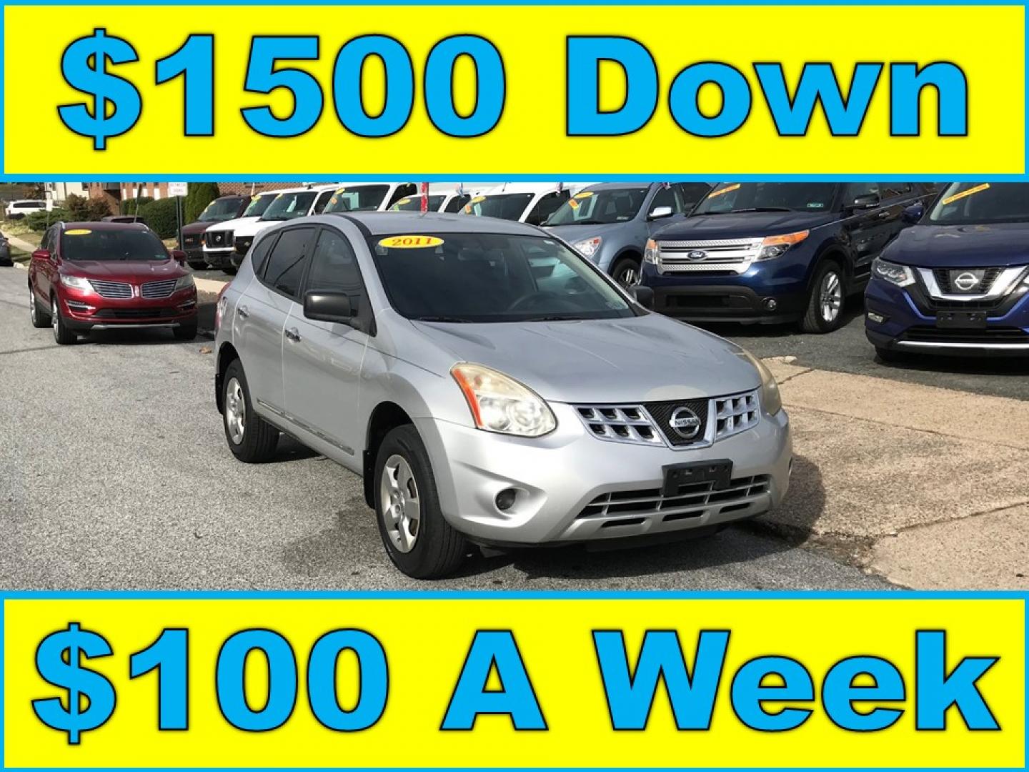 2011 Silver /Gray Nissan Rogue S (JN8AS5MV2BW) with an 2.5 V4 engine, Automatic transmission, located at 577 Chester Pike, Prospect Park, PA, 19076, (610) 237-1015, 39.886154, -75.302338 - 11 Nissan Rogue: Only 133k miles, nice radio, all wheel drive, new PA inspection, runs LIKE NEW! This vehicle comes inspected and has been given a bumper to bumper safety check. It is very clean, reliable, and well maintained. We offer a unique pay plan that is known for being the easiest and fas - Photo#0