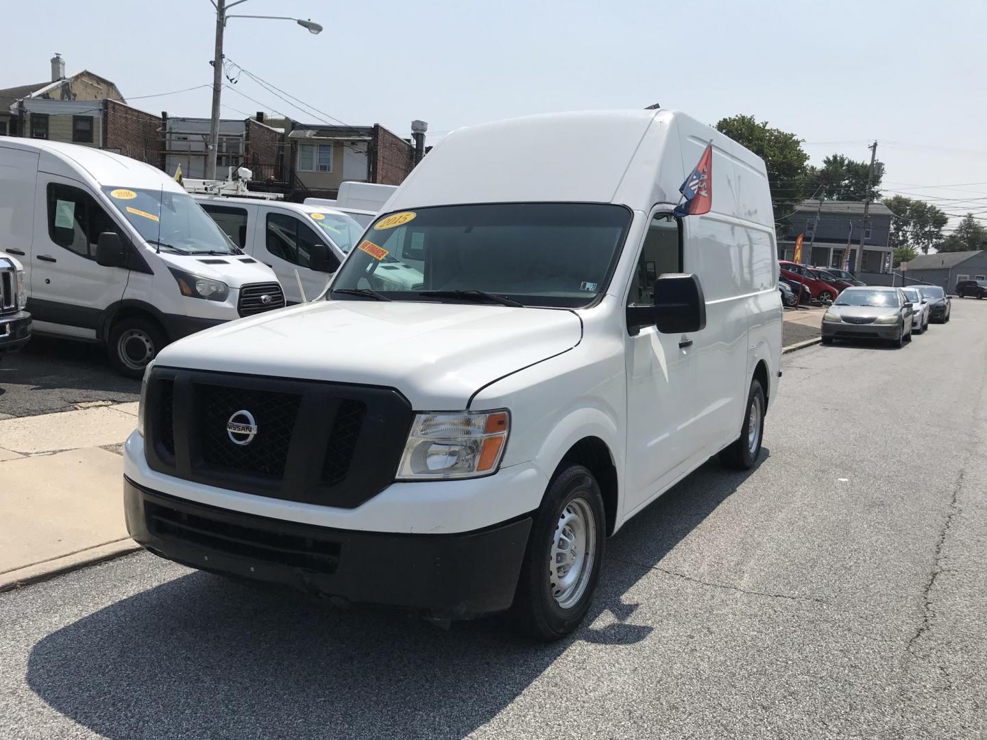 2015 White /Gray Nissan NV Cargo S (1N6BF0LX6FN) with an 4.0 V6 engine, Automatic transmission, located at 577 Chester Pike, Prospect Park, PA, 19076, (610) 237-1015, 39.886154, -75.302338 - 15 Nissan NV 2500 Cargo Van: High roof, shelving, power locks and windows, new PA inspection, runs EXCELLENT! This vehicle comes inspected and has been given a bumper to bumper safety check. It is very clean, reliable, and well maintained. We offer a unique pay plan that is known for being the ea - Photo#2