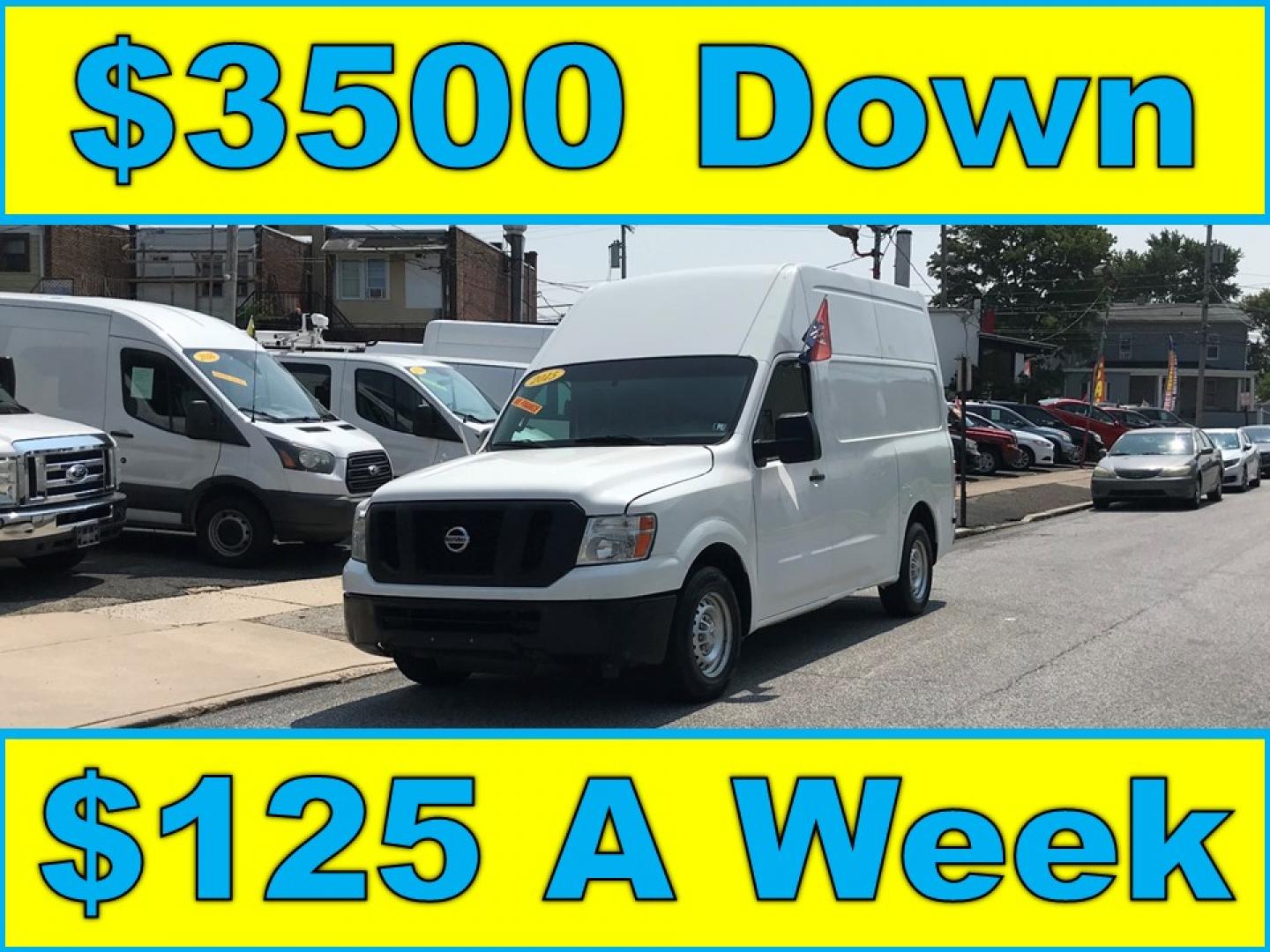 2015 White /Gray Nissan NV Cargo S (1N6BF0LX6FN) with an 4.0 V6 engine, Automatic transmission, located at 577 Chester Pike, Prospect Park, PA, 19076, (610) 237-1015, 39.886154, -75.302338 - 15 Nissan NV 2500 Cargo Van: High roof, shelving, power locks and windows, new PA inspection, runs EXCELLENT! This vehicle comes inspected and has been given a bumper to bumper safety check. It is very clean, reliable, and well maintained. We offer a unique pay plan that is known for being the ea - Photo#0