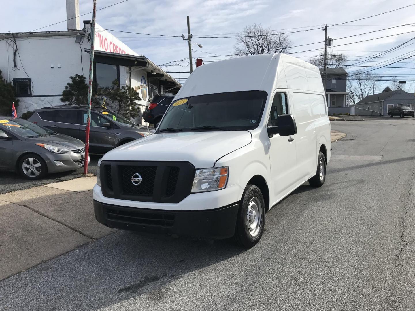 2015 White /Gray Nissan NV Cargo S (1N6BF0LX6FN) with an 4.0 V6 engine, Automatic transmission, located at 577 Chester Pike, Prospect Park, PA, 19076, (610) 237-1015, 39.886154, -75.302338 - 15 Nissan NV 2500 Cargo Van: High roof, shelving, power locks and windows, new PA inspection, runs EXCELLENT! This vehicle comes inspected and has been given a bumper to bumper safety check. It is very clean, reliable, and well maintained. We offer a unique pay plan that is known for being the ea - Photo#2