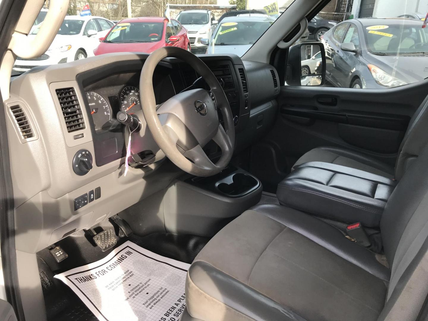 2015 White /Gray Nissan NV Cargo S (1N6BF0LX6FN) with an 4.0 V6 engine, Automatic transmission, located at 577 Chester Pike, Prospect Park, PA, 19076, (610) 237-1015, 39.886154, -75.302338 - 15 Nissan NV 2500 Cargo Van: High roof, shelving, power locks and windows, new PA inspection, runs EXCELLENT! This vehicle comes inspected and has been given a bumper to bumper safety check. It is very clean, reliable, and well maintained. We offer a unique pay plan that is known for being the ea - Photo#6