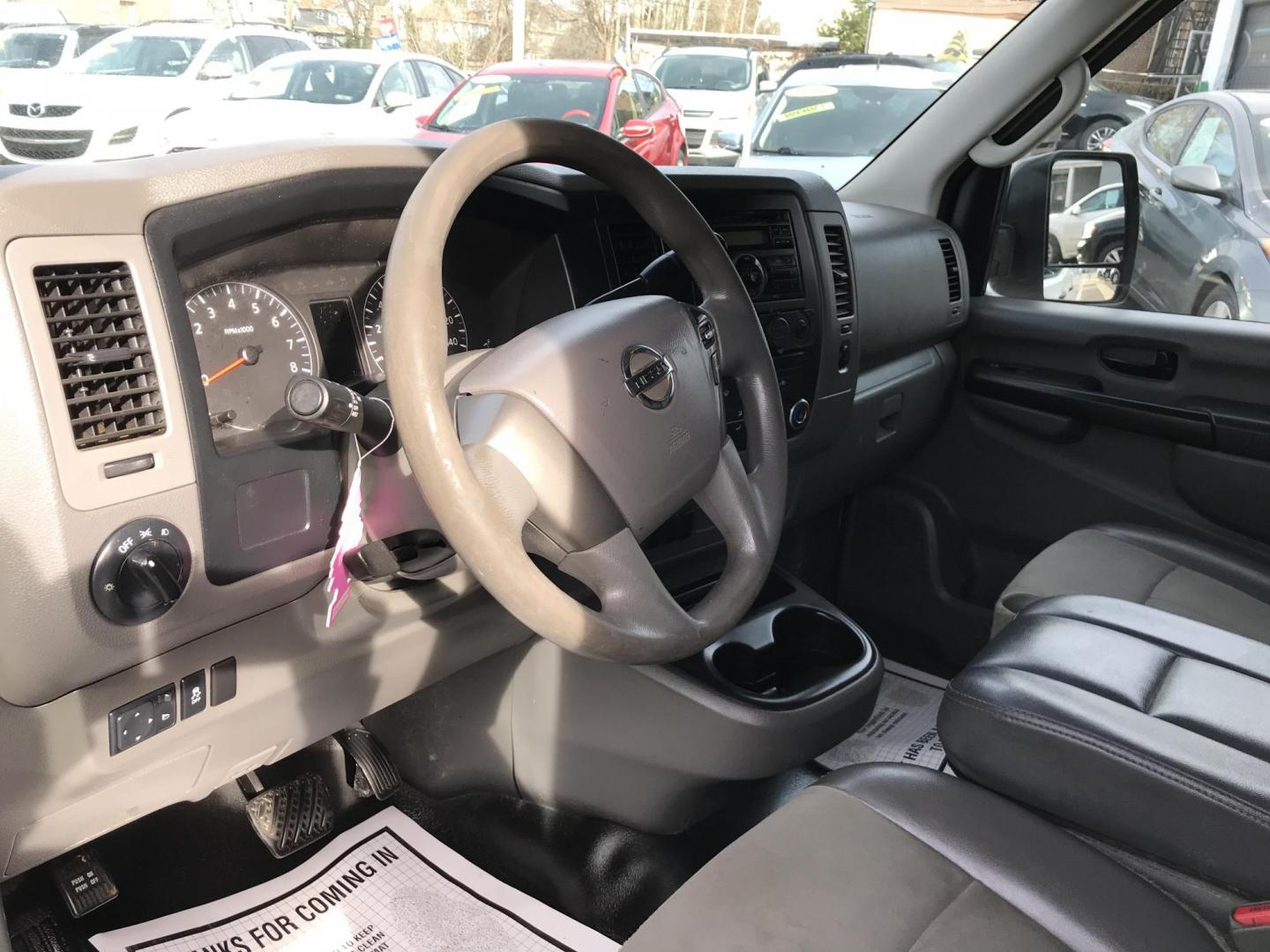 2015 White /Gray Nissan NV Cargo S (1N6BF0LX6FN) with an 4.0 V6 engine, Automatic transmission, located at 577 Chester Pike, Prospect Park, PA, 19076, (610) 237-1015, 39.886154, -75.302338 - 15 Nissan NV 2500 Cargo Van: High roof, shelving, power locks and windows, new PA inspection, runs EXCELLENT! This vehicle comes inspected and has been given a bumper to bumper safety check. It is very clean, reliable, and well maintained. We offer a unique pay plan that is known for being the ea - Photo#9