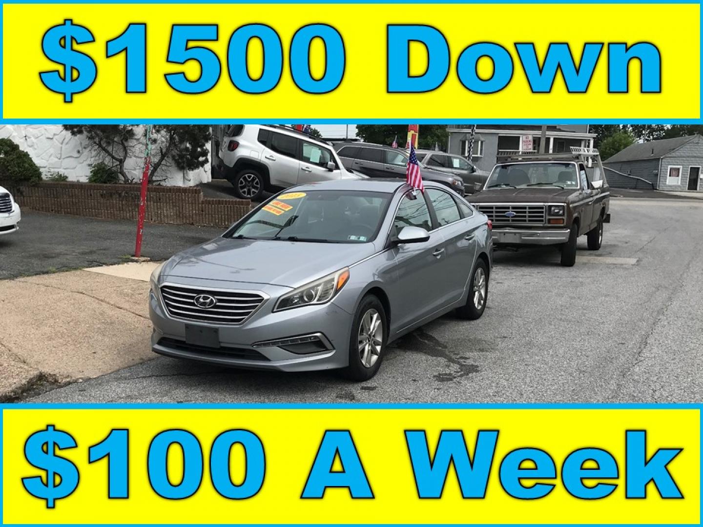 2015 Silver /Gray Hyundai Sonata SE (5NPE24AF4FH) with an 2.4 V4 engine, Automatic transmission, located at 577 Chester Pike, Prospect Park, PA, 19076, (610) 237-1015, 39.886154, -75.302338 - 2015 Hyundai Sonata Great on Gas • New PA Inspection. Example Financing: • $1,500 Down • $100 Weekly • $200 Bi-Weekly We finance our own vehicles. We do not obtain or review traditional consumer credit reports. Financing decisions are based on verified income, ability to repay, and our- Photo#0