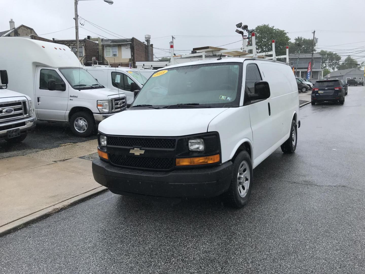 2013 White /Gray Chevrolet Express 1500 (1GCSGAFX2D1) with an 4.3 V6 engine, Automatic transmission, located at 577 Chester Pike, Prospect Park, PA, 19076, (610) 237-1015, 39.886154, -75.302338 - Photo#2