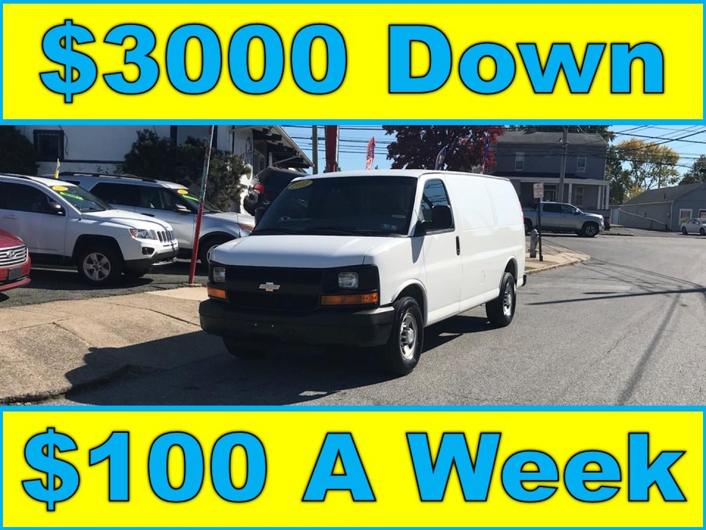 2012 White /Gray Chevrolet Express 2500 (1GCWGFCA8C1) with an 4.8 V8 engine, Automatic transmission, located at 577 Chester Pike, Prospect Park, PA, 19076, (610) 237-1015, 39.886154, -75.302338 - 2012 Chevrolet Express 2500 Cargo Van: new PA inspection, partition, no rear or side windows, runs LIKE NEW! This vehicle comes inspected and has been given a bumper to bumper safety check. It is very clean, reliable, and well maintained. We offer a unique pay plan that is known for being the eas - Photo#0