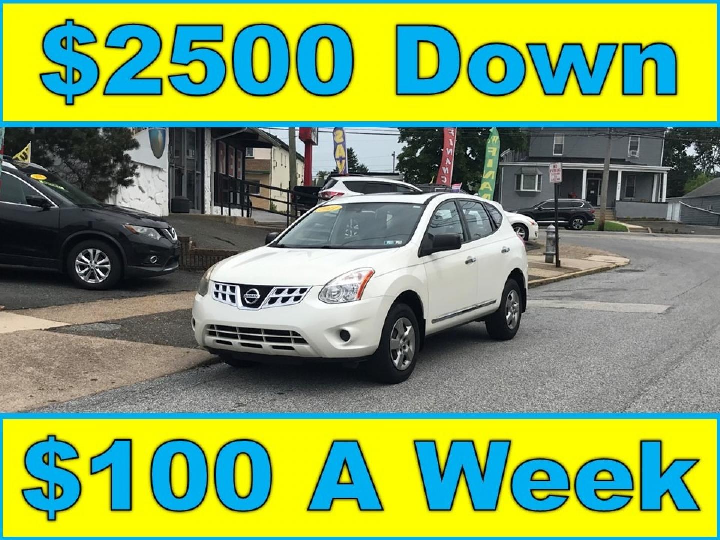 2011 White /Tan Nissan Rogue S (JN8AS5MV2BW) with an 2.5 V4 engine, Automatic transmission, located at 577 Chester Pike, Prospect Park, PA, 19076, (610) 237-1015, 39.886154, -75.302338 - Photo#0