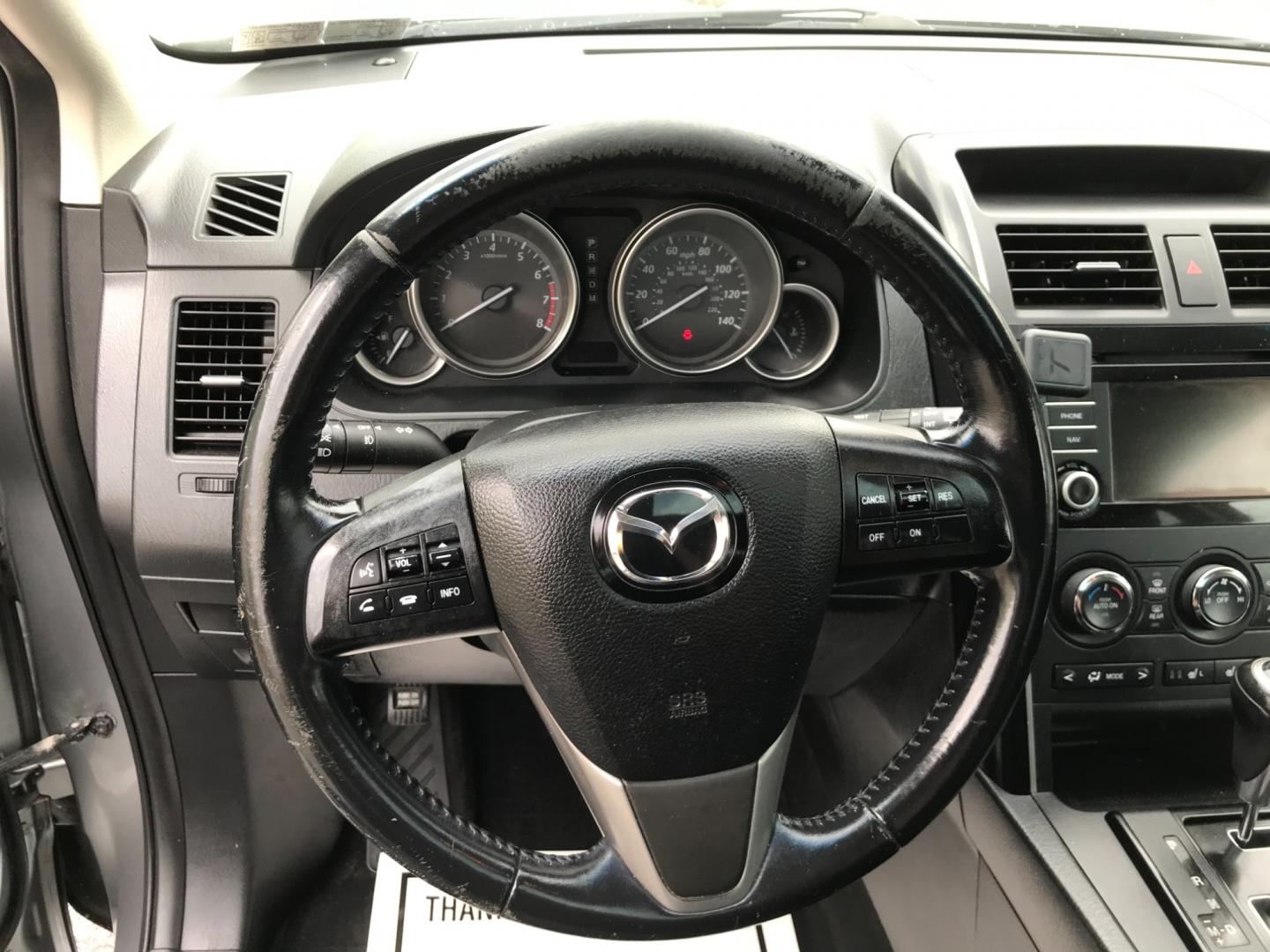 2013 Silver /Black Mazda CX-9 Touring (JM3TB3CV6D0) with an 3.7 V6 engine, Automatic transmission, located at 577 Chester Pike, Prospect Park, PA, 19076, (610) 237-1015, 39.886154, -75.302338 - Photo#13
