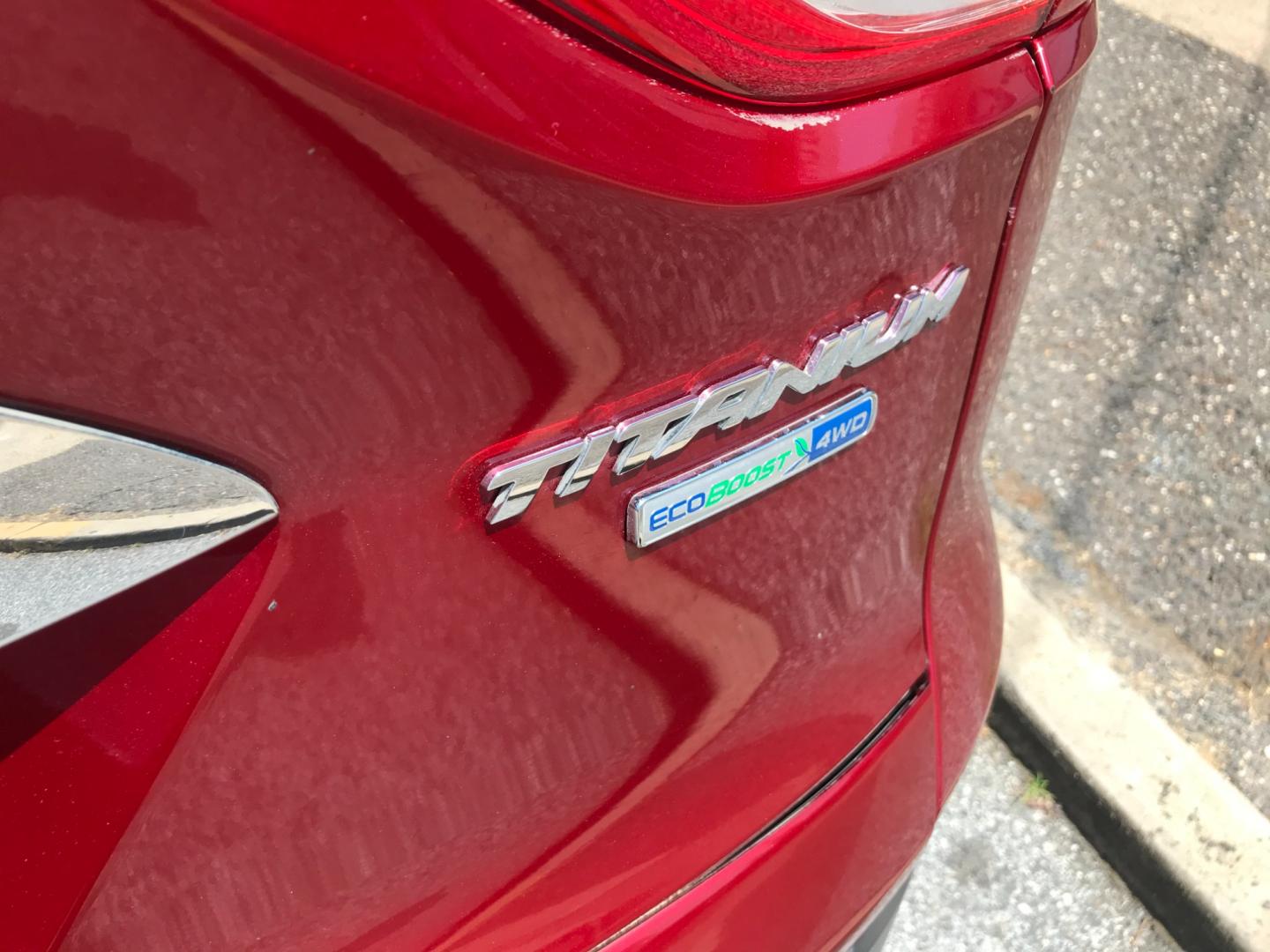2014 Red /Gray Ford Escape Titanium (1FMCU9J99EU) with an 2.0 V4 engine, Automatic transmission, located at 577 Chester Pike, Prospect Park, PA, 19076, (610) 237-1015, 39.886154, -75.302338 - Photo#7