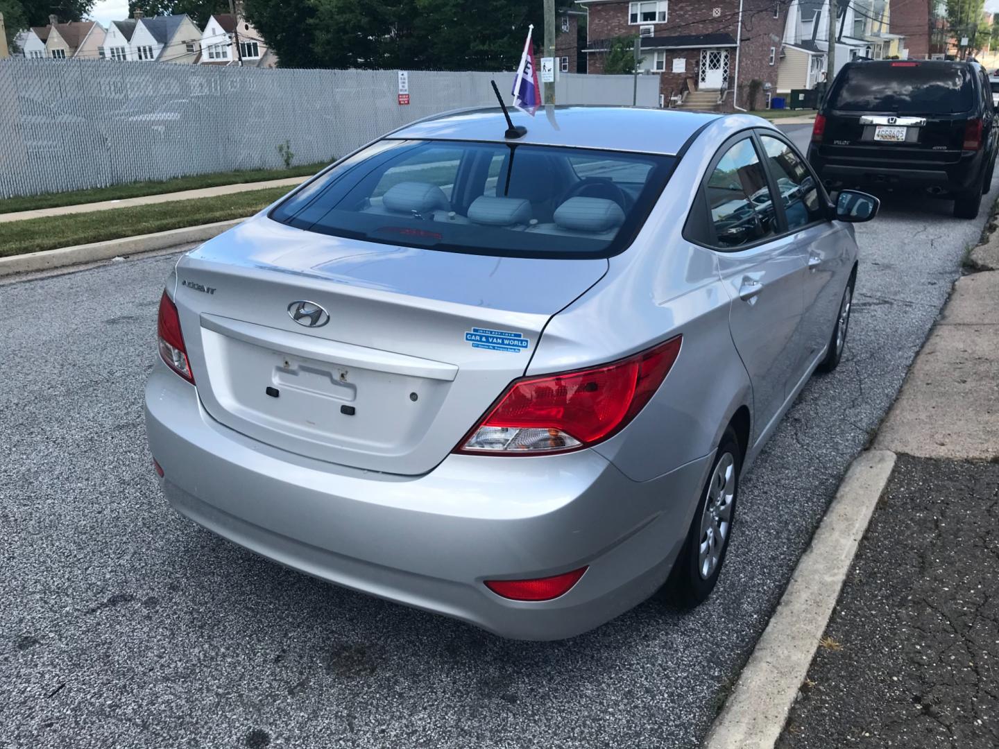 2016 Silver /Gray Hyundai Accent SE (KMHCT4AE2GU) with an 1.6 V4 engine, Automatic transmission, located at 577 Chester Pike, Prospect Park, PA, 19076, (610) 237-1015, 39.886154, -75.302338 - 2016 Hyundai Accent SE: Only 102k miles, great on gas, new PA inspection, runs LIKE NEW! This vehicle comes inspected and has been given a bumper to bumper safety check. It is very clean, reliable, and well maintained. We offer a unique pay plan that is known for being the easiest and fastest fin - Photo#4