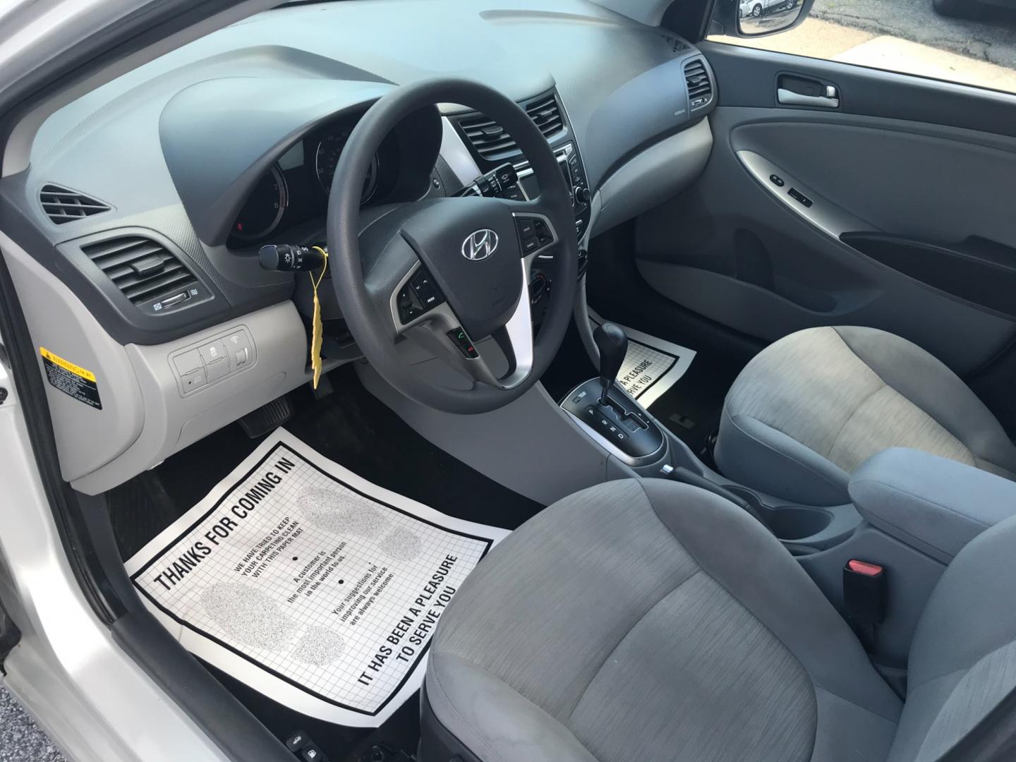 2016 Silver /Gray Hyundai Accent SE (KMHCT4AE2GU) with an 1.6 V4 engine, Automatic transmission, located at 577 Chester Pike, Prospect Park, PA, 19076, (610) 237-1015, 39.886154, -75.302338 - 2016 Hyundai Accent SE: Only 102k miles, great on gas, new PA inspection, runs LIKE NEW! This vehicle comes inspected and has been given a bumper to bumper safety check. It is very clean, reliable, and well maintained. We offer a unique pay plan that is known for being the easiest and fastest fin - Photo#7