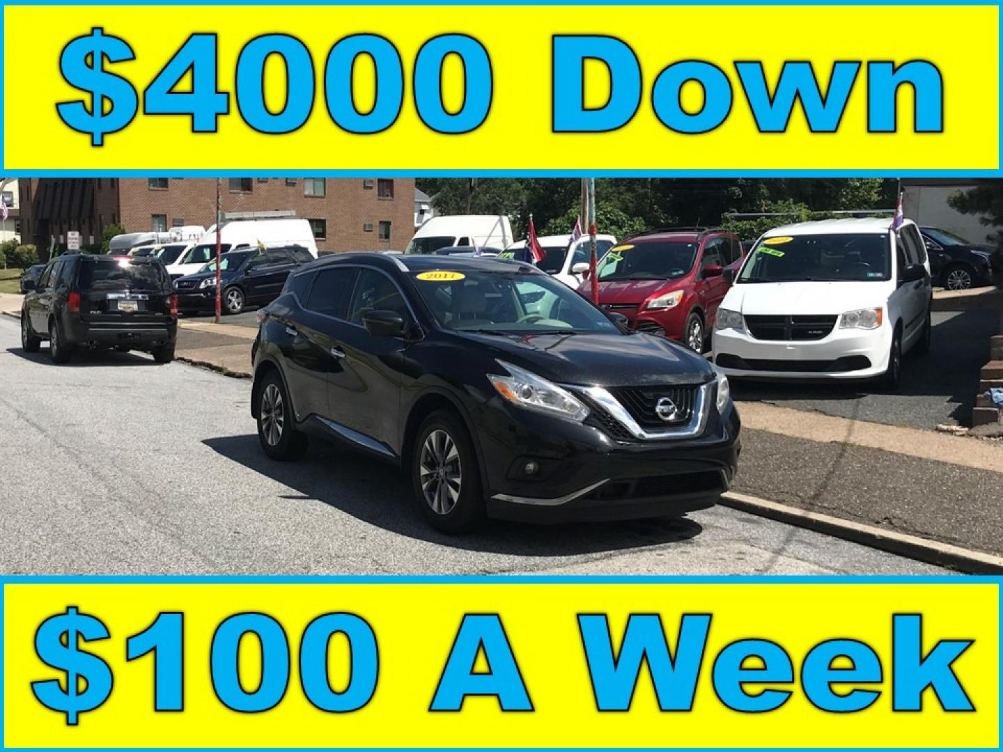 2017 Black /Tan Nissan Murano SL (5N1AZ2MH6HN) with an 3.5 V6 engine, Automatic transmission, located at 577 Chester Pike, Prospect Park, PA, 19076, (610) 237-1015, 39.886154, -75.302338 - Photo#0