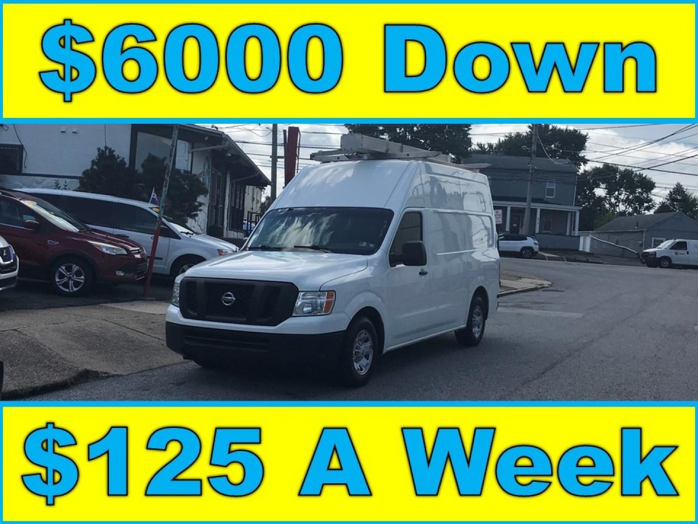 2018 White /Gray Nissan NV Cargo SV (1N6BF0LYXJN) with an 4.0 V6 engine, Automatic transmission, located at 577 Chester Pike, Prospect Park, PA, 19076, (610) 237-1015, 39.886154, -75.302338 - 2018 Nissan NV 2500 SV HD: High roof, ladder racks, multiple pieces of shelving, backup camera, new PA inspection, SUPER CLEAN, runs LIKE NEW! This vehicle comes inspected and has been given a bumper to bumper safety check. It is very clean, reliable, and well maintained. We offer a unique pay pl - Photo#0