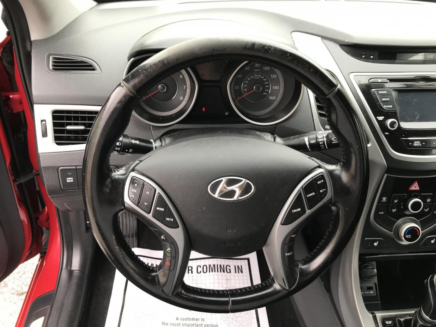 2016 Maroon /Gray Hyundai Elantra SE (KMHDH4AE5GU) with an 1.8 V4 engine, Automatic transmission, located at 577 Chester Pike, Prospect Park, PA, 19076, (610) 237-1015, 39.886154, -75.302338 - Photo#11