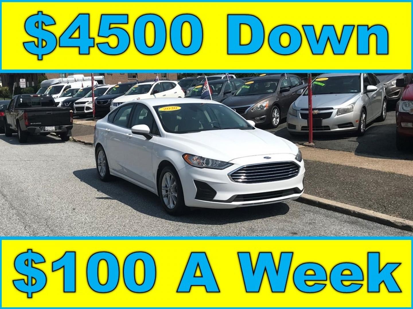 2020 White /Beige Ford Fusion SE (3FA6P0HD6LR) , Automatic transmission, located at 577 Chester Pike, Prospect Park, PA, 19076, (610) 237-1015, 39.886154, -75.302338 - 2020 Ford Fusion SE: Backup camera, new PA inspection, SUPER CLEAN, runs LIKE NEW! This vehicle comes inspected and has been given a bumper to bumper safety check. It is very clean, reliable, and well maintained. We offer a unique pay plan that is known for being the easiest and fastest financing - Photo#0