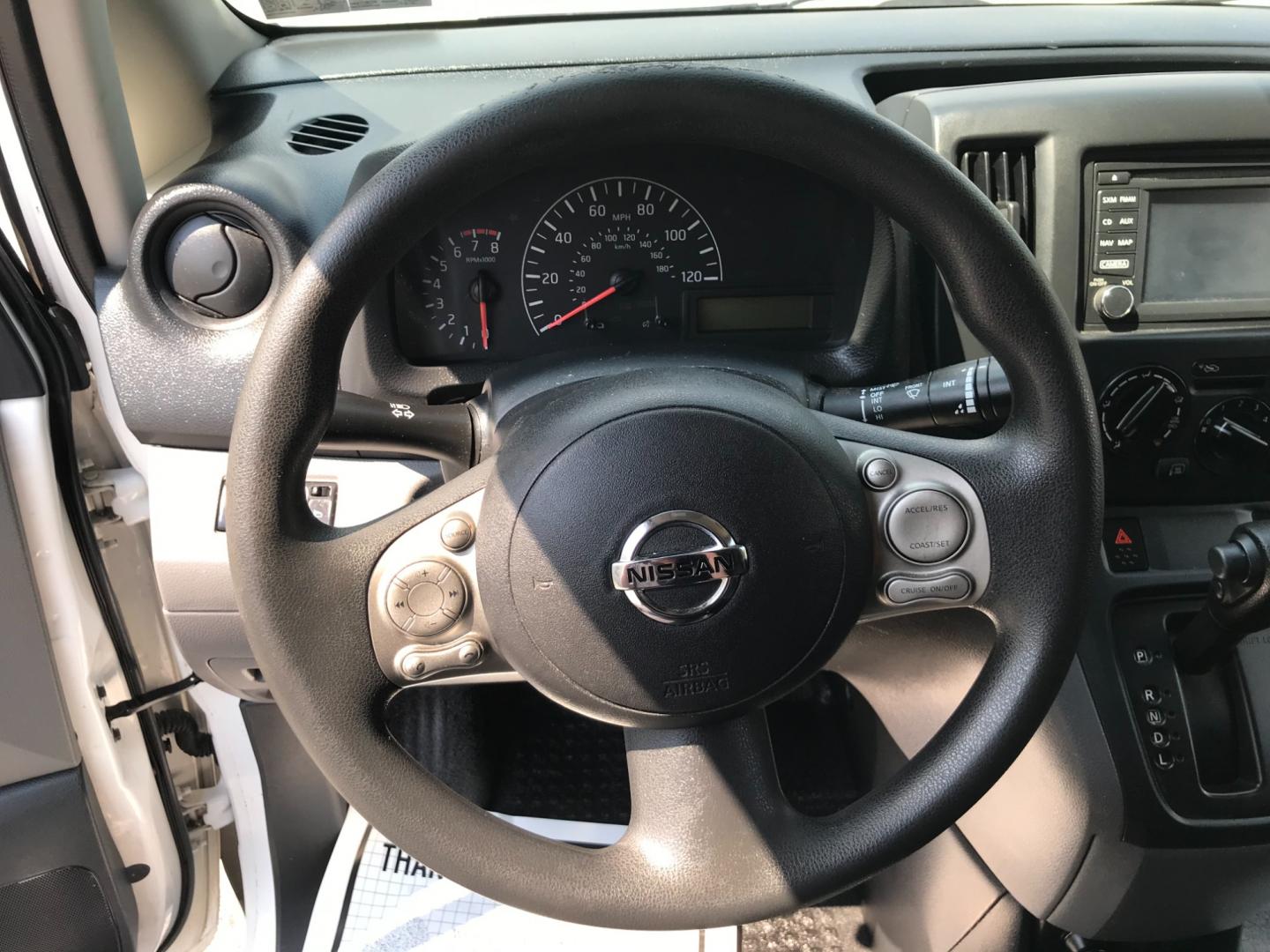2015 White /Gray Nissan NV200 SV (3N6CM0KN7FK) with an 2.0 V4 engine, Automatic transmission, located at 577 Chester Pike, Prospect Park, PA, 19076, (610) 237-1015, 39.886154, -75.302338 - 2015 Nissan NV200: Only 133k miles, navigation system, backup camera, new PA inspection, shelving, bulkhead, great on gas, FLEET MAINTAINED, runs LIKE NEW! This vehicle comes inspected and has been given a bumper to bumper safety check. It is very clean, reliable, and well maintained. We offer a - Photo#10