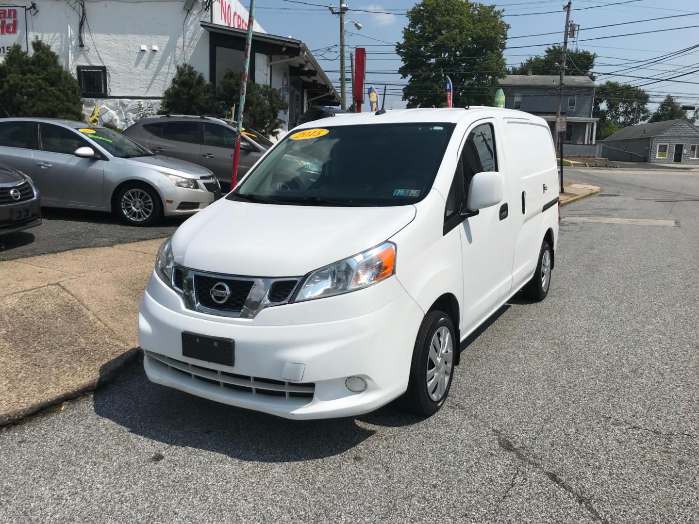 2015 White /Gray Nissan NV200 SV (3N6CM0KN7FK) with an 2.0 V4 engine, Automatic transmission, located at 577 Chester Pike, Prospect Park, PA, 19076, (610) 237-1015, 39.886154, -75.302338 - 2015 Nissan NV200: Only 133k miles, navigation system, backup camera, new PA inspection, shelving, bulkhead, great on gas, FLEET MAINTAINED, runs LIKE NEW! This vehicle comes inspected and has been given a bumper to bumper safety check. It is very clean, reliable, and well maintained. We offer a - Photo#2