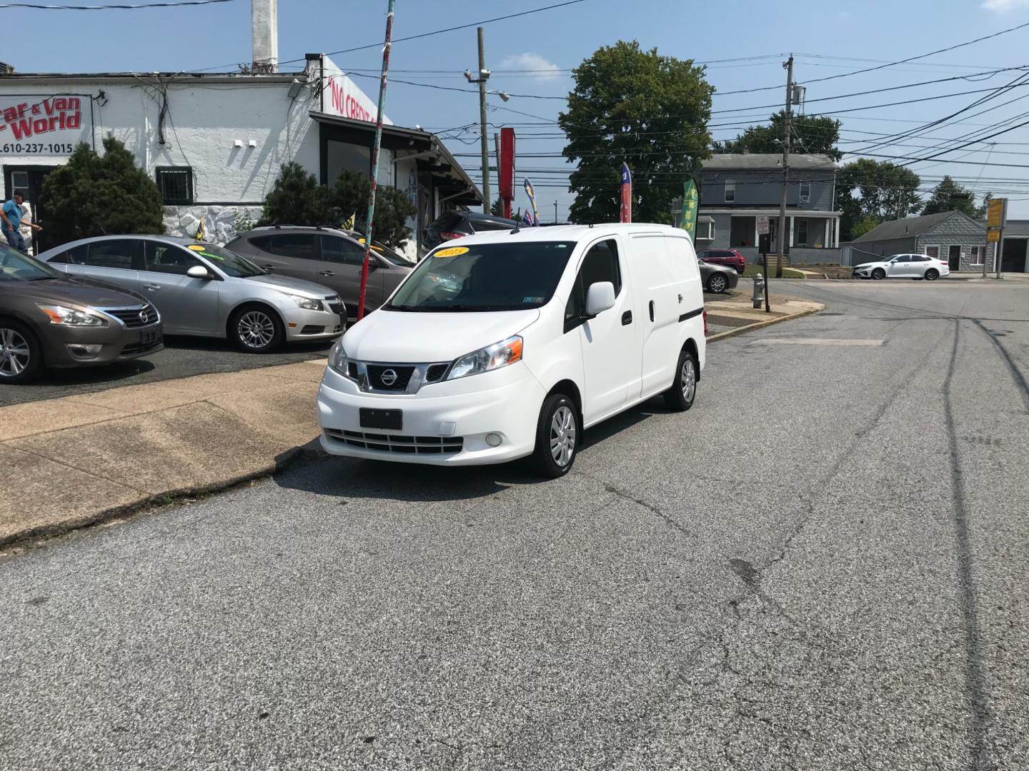 2015 White /Gray Nissan NV200 SV (3N6CM0KN7FK) with an 2.0 V4 engine, Automatic transmission, located at 577 Chester Pike, Prospect Park, PA, 19076, (610) 237-1015, 39.886154, -75.302338 - 2015 Nissan NV200: Only 133k miles, navigation system, backup camera, new PA inspection, shelving, bulkhead, great on gas, FLEET MAINTAINED, runs LIKE NEW! This vehicle comes inspected and has been given a bumper to bumper safety check. It is very clean, reliable, and well maintained. We offer a - Photo#1