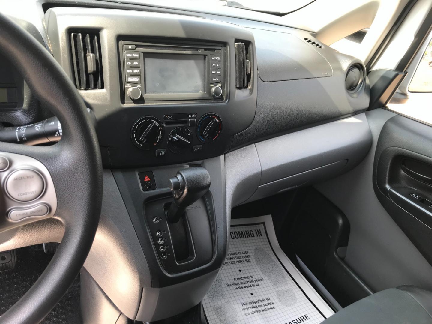2015 White /Gray Nissan NV200 SV (3N6CM0KN7FK) with an 2.0 V4 engine, Automatic transmission, located at 577 Chester Pike, Prospect Park, PA, 19076, (610) 237-1015, 39.886154, -75.302338 - 2015 Nissan NV200: Only 133k miles, navigation system, backup camera, new PA inspection, shelving, bulkhead, great on gas, FLEET MAINTAINED, runs LIKE NEW! This vehicle comes inspected and has been given a bumper to bumper safety check. It is very clean, reliable, and well maintained. We offer a - Photo#11