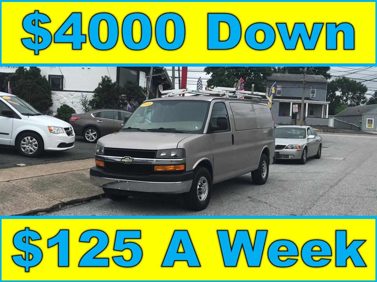 2014 Pewter /Gray Chevrolet Express 3500 Cargo (1GCZGTCG3E1) with an 6.0L V8 OHV 16V FFV engine, 6-Speed Automatic transmission, located at 577 Chester Pike, Prospect Park, PA, 19076, (610) 237-1015, 39.886154, -75.302338 - 2014 Chevrolet Express 3500 Cargo Van: Pop out side panels with remote, ladder racks, shelving, power inverter, trailer hitch, partition, new PA inspection, FLEET MAINTAINED, runs LIKE NEW! This vehicle comes inspected and has been given a bumper to bumper safety check. It is very clean, reliable - Photo#0